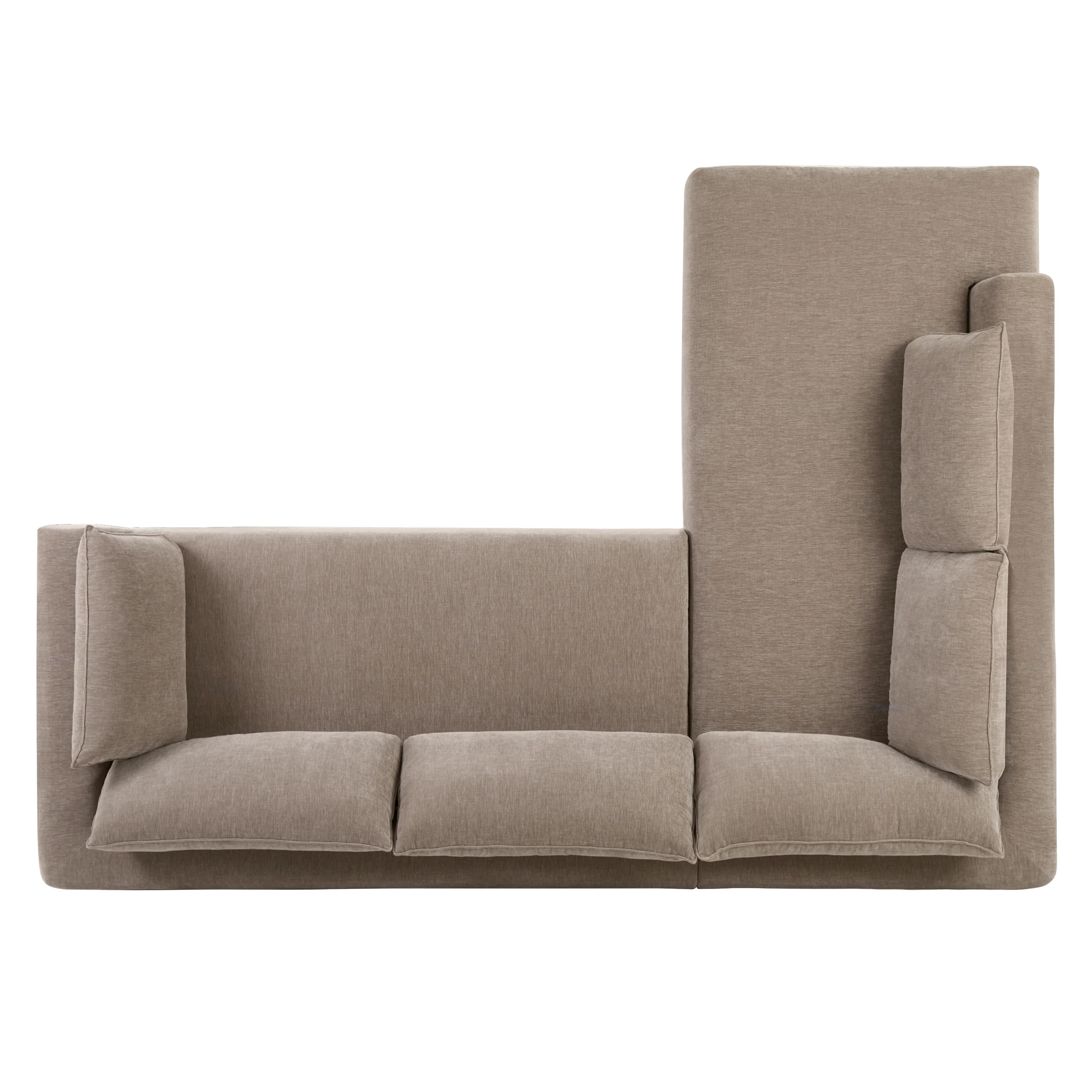 Marcel Left-Facing Corner Sectional | Taupe Brown - Image 10