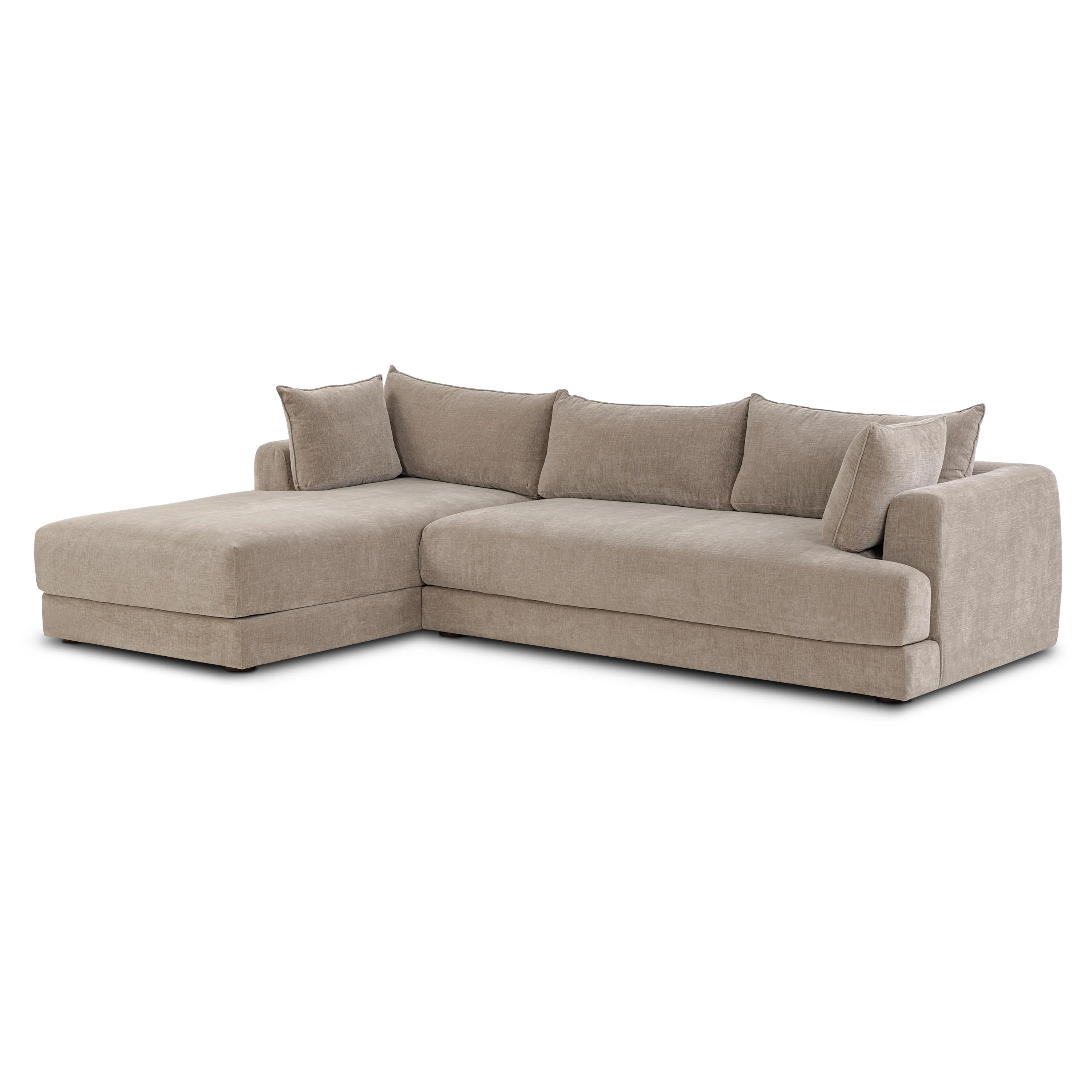 Marcel Left-Facing Sectional | Taupe Brown - Image 4
