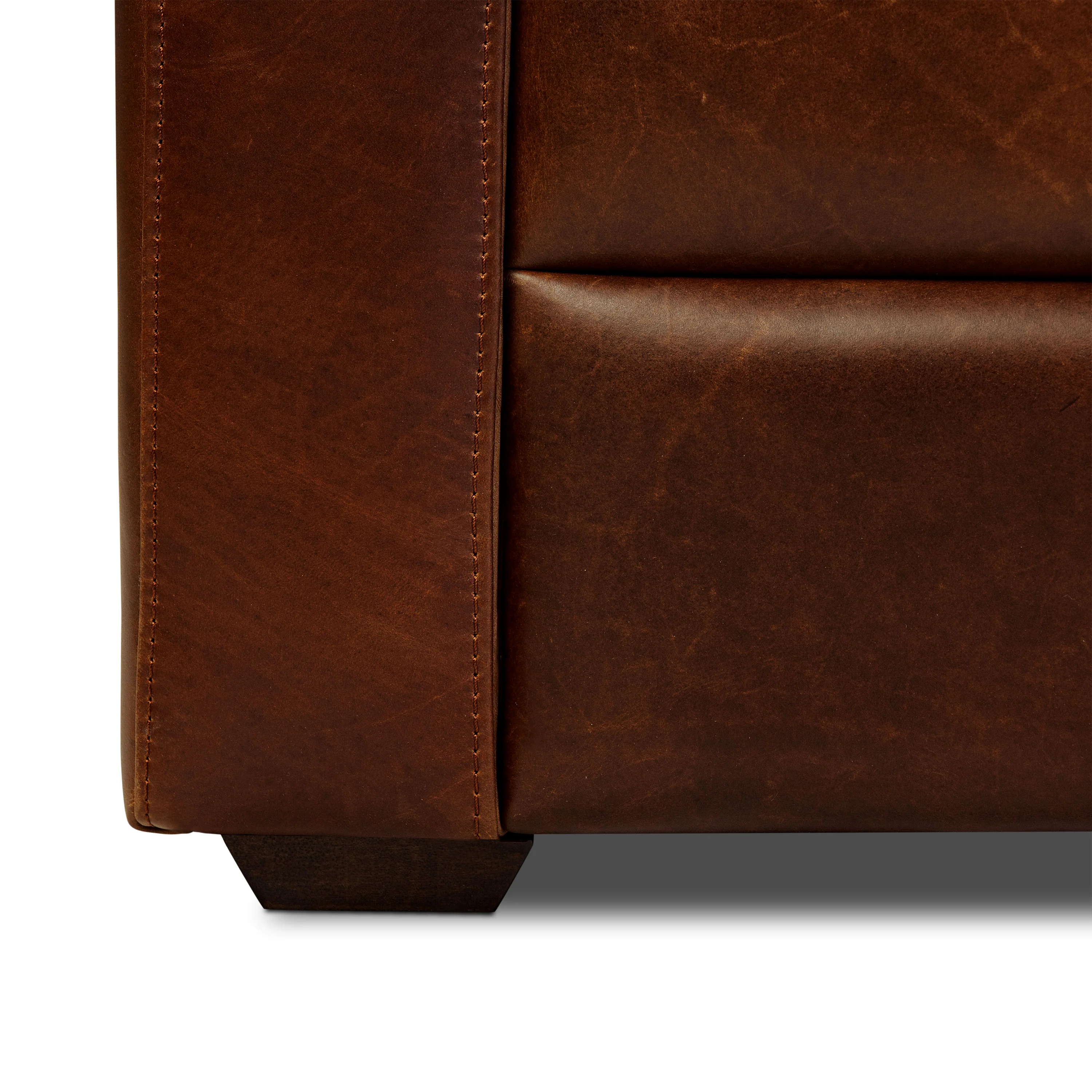 Napa 82" Leather Pull-Out Convertible Sleeper Sofa | Oscuro Brown - Image 17