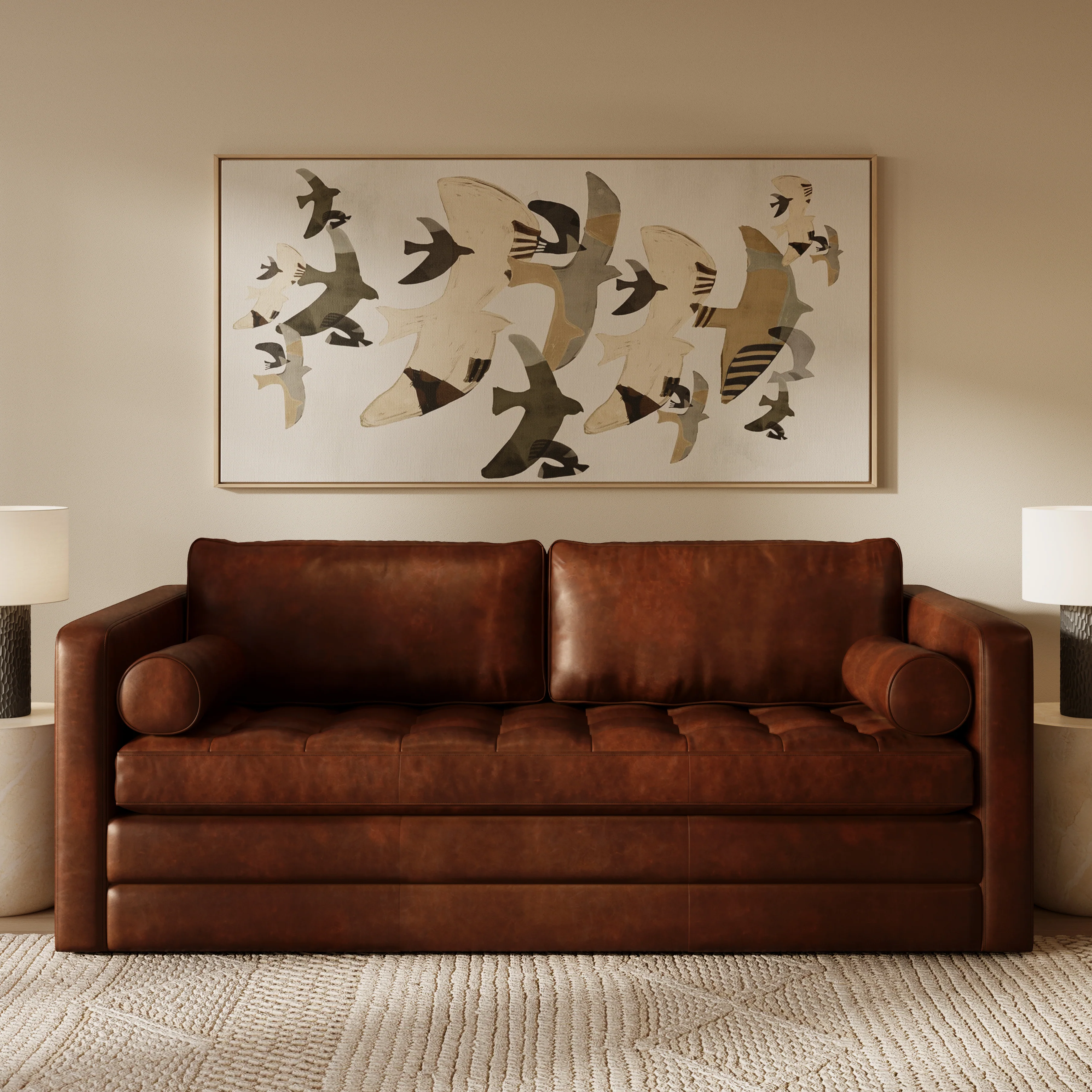 Napa 82" Leather Pull-Out Convertible Sleeper Sofa | Oscuro Brown - Image 3