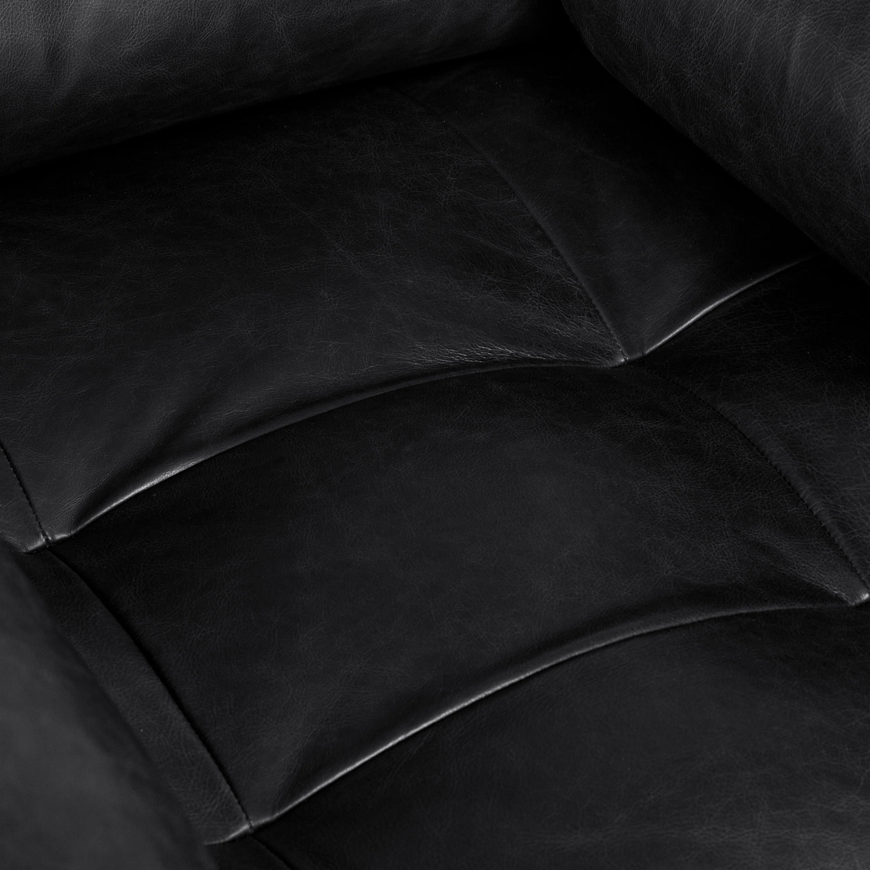 Napa Leather Lounge Chair | Onyx Black | Set of 2 - Image 9