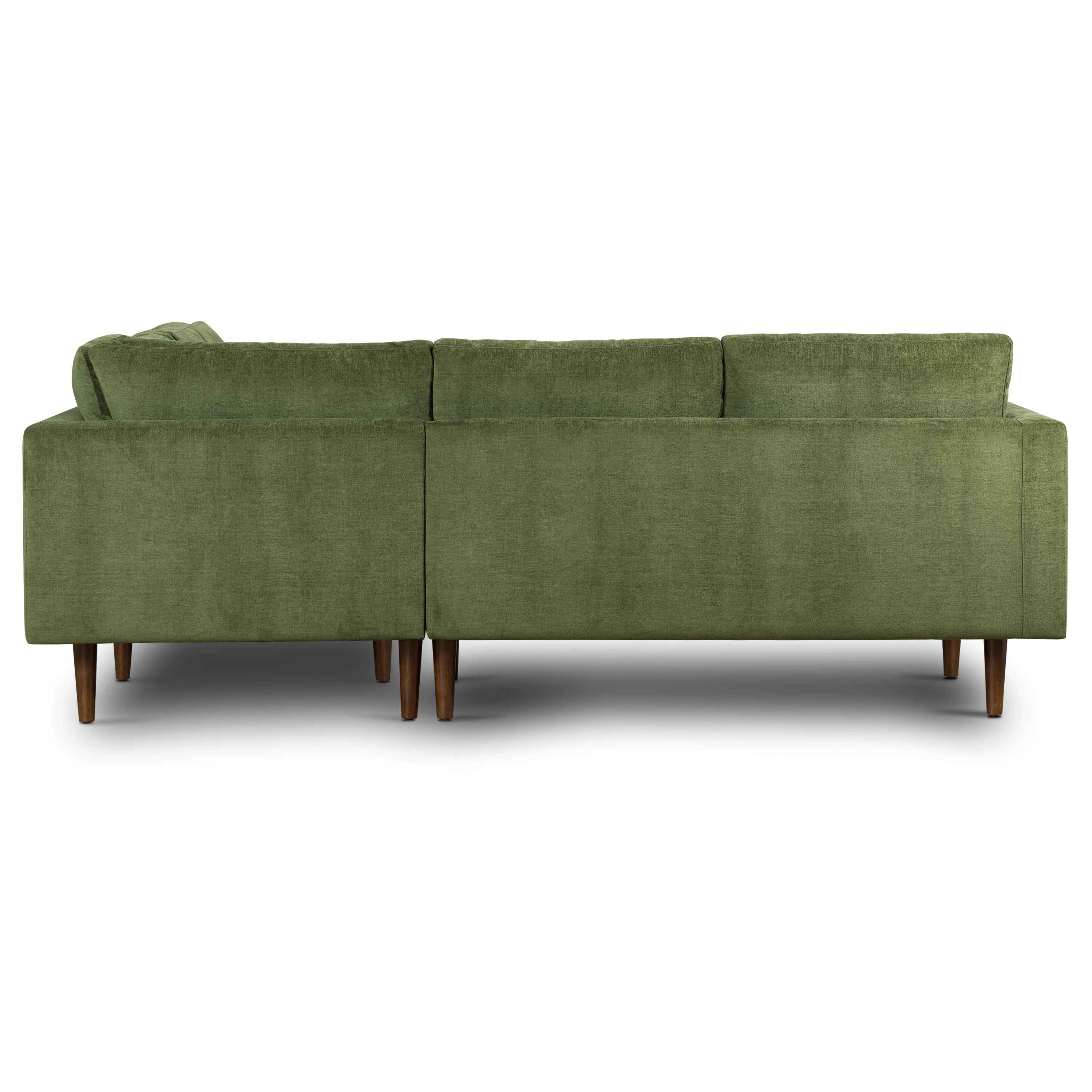 Napa Velvet Corner Sectional Sofa | Distressed Green - Image 6