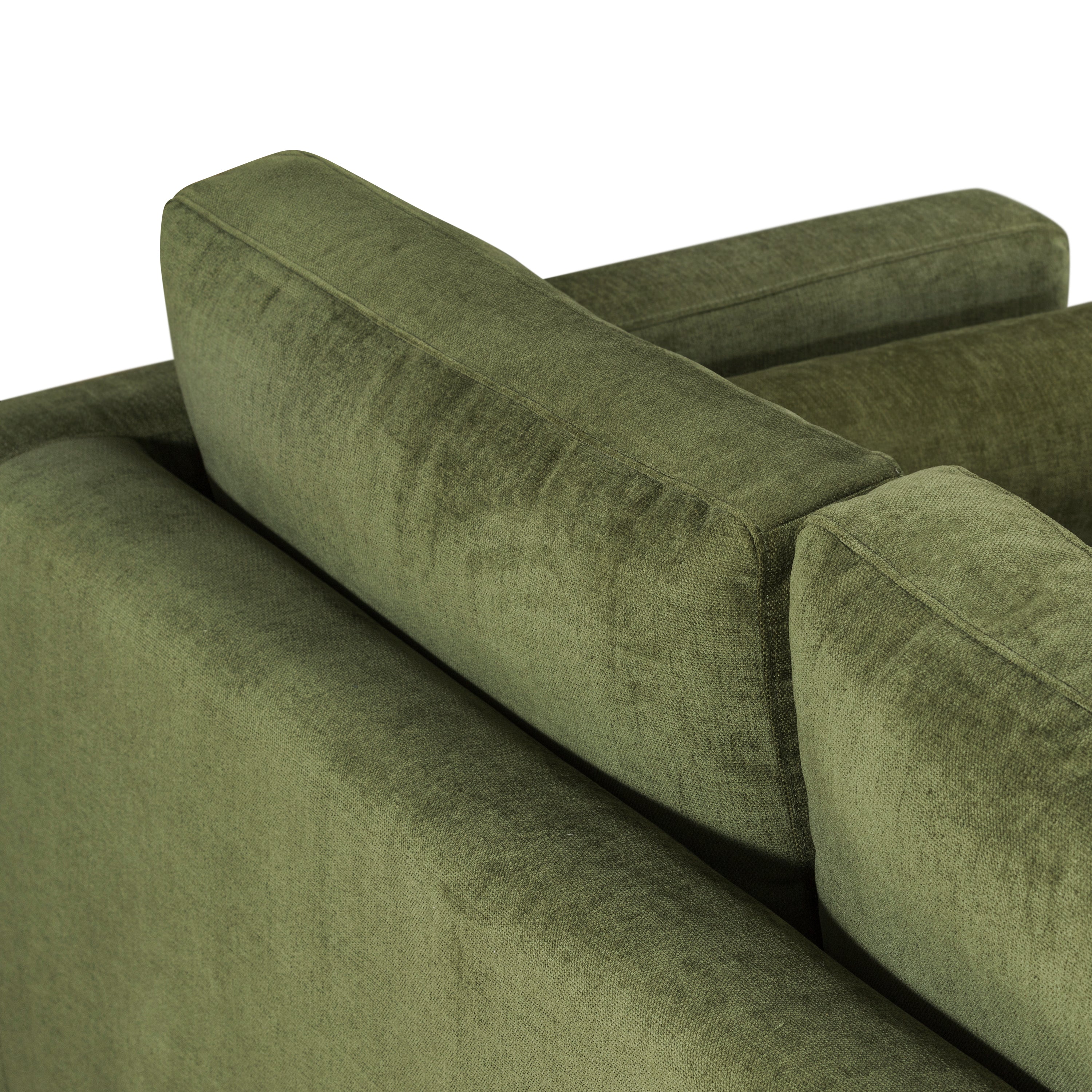 Napa Velvet Corner Sectional Sofa | Distressed Green - Image 9
