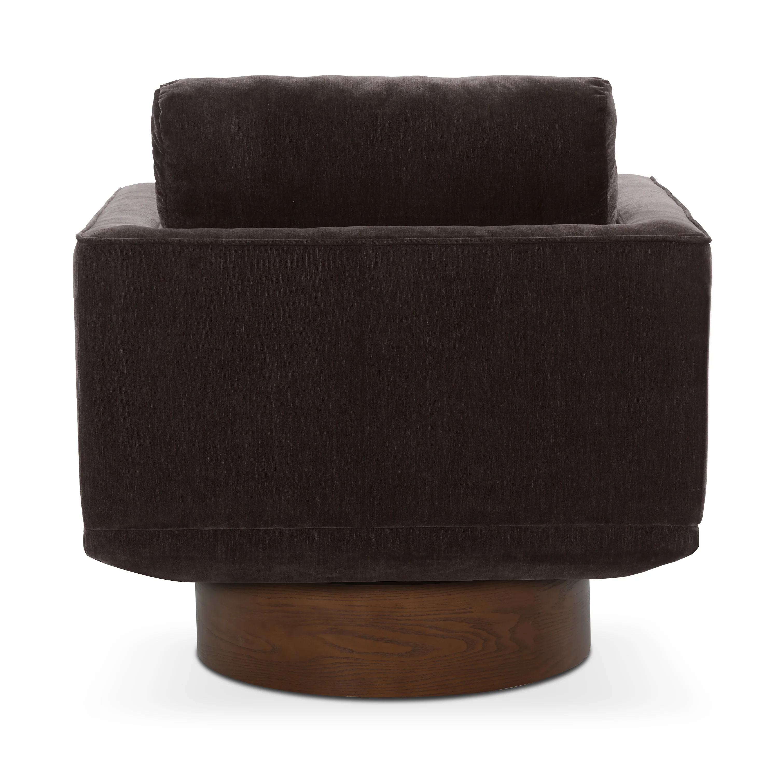 Nera Swivel Lounge Chair | Ganache Brown - Image 7