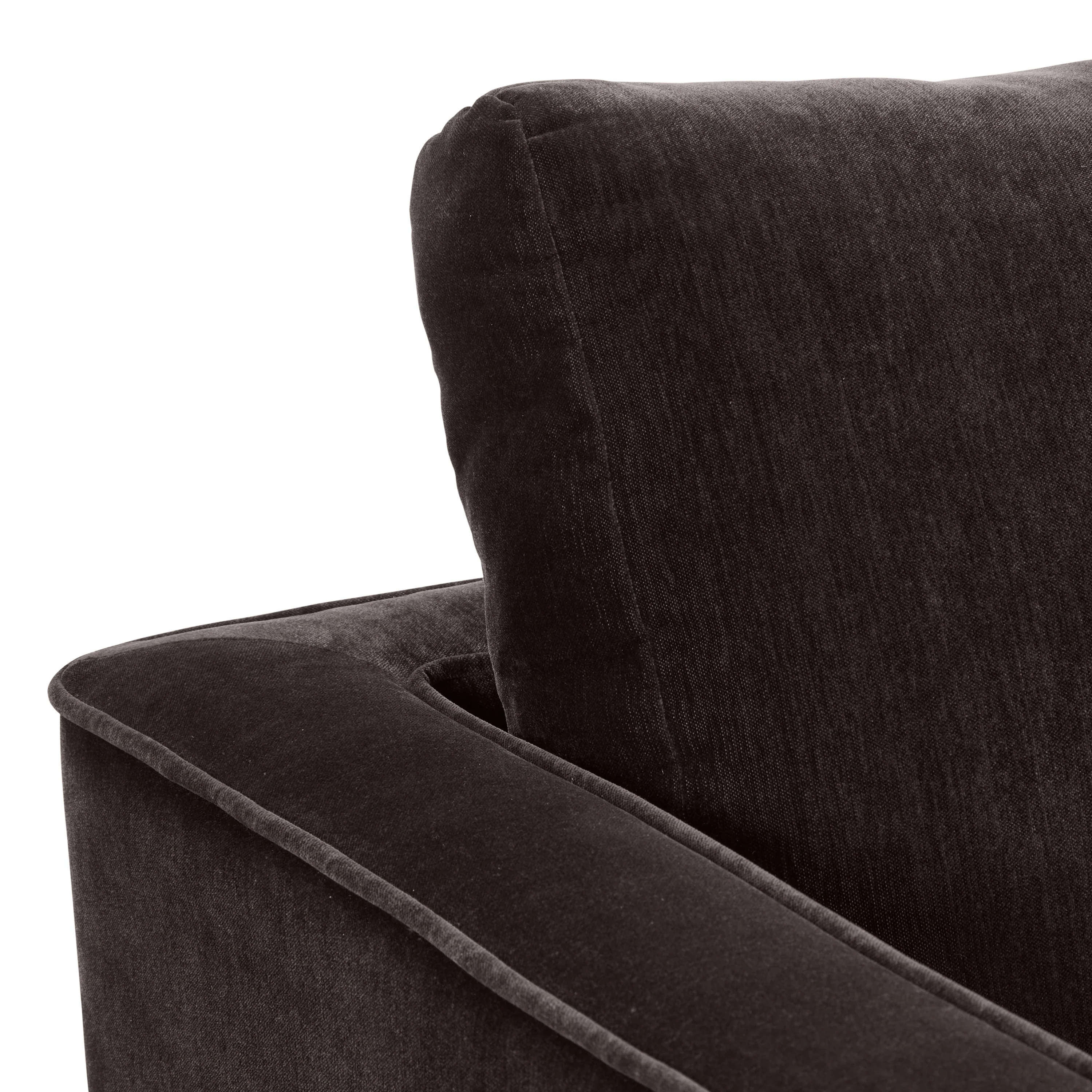 Nera Swivel Lounge Chair | Ganache Brown - Image 9