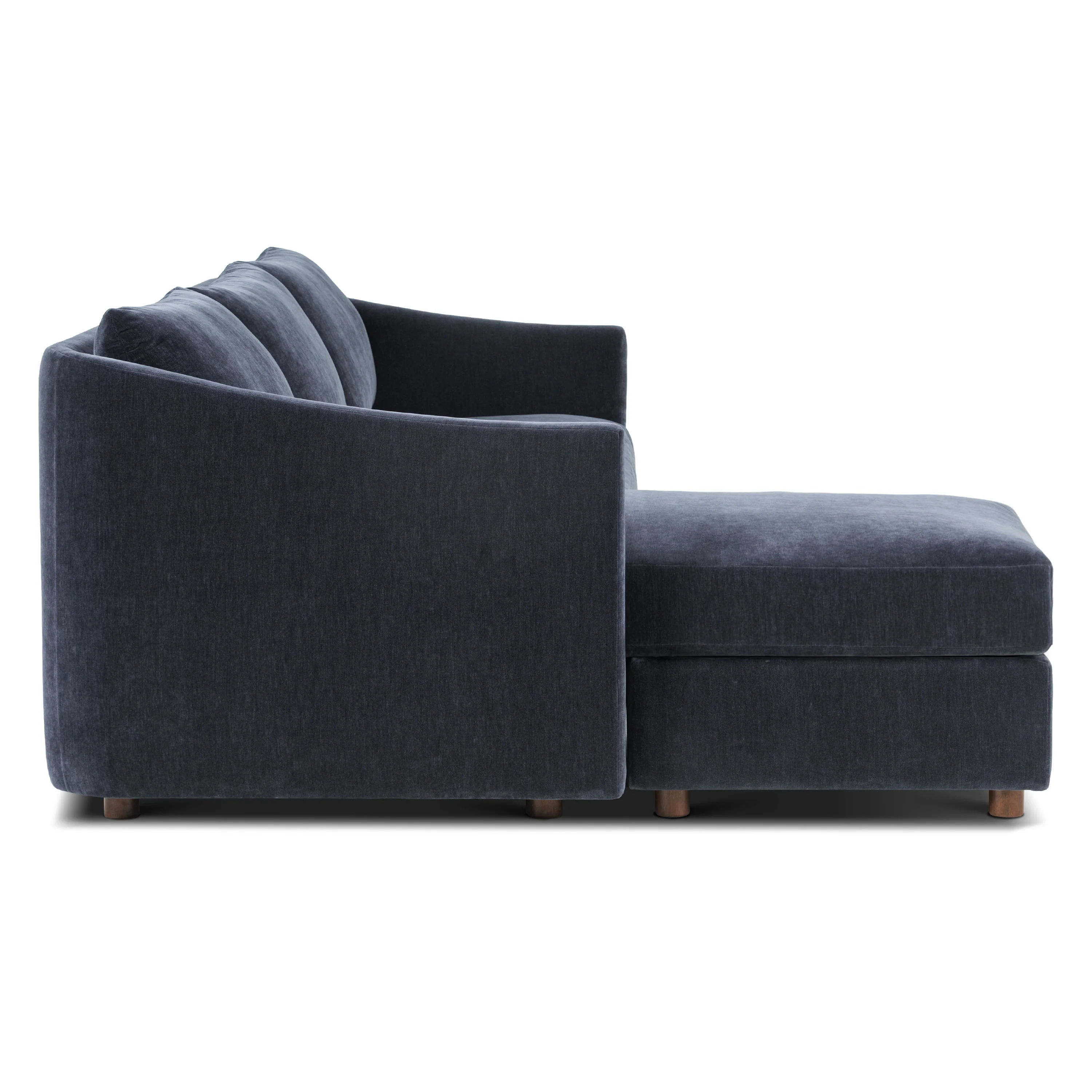 Nervan Reversible Chaise Sectional (105.5") - Mystic Blue - Image 12