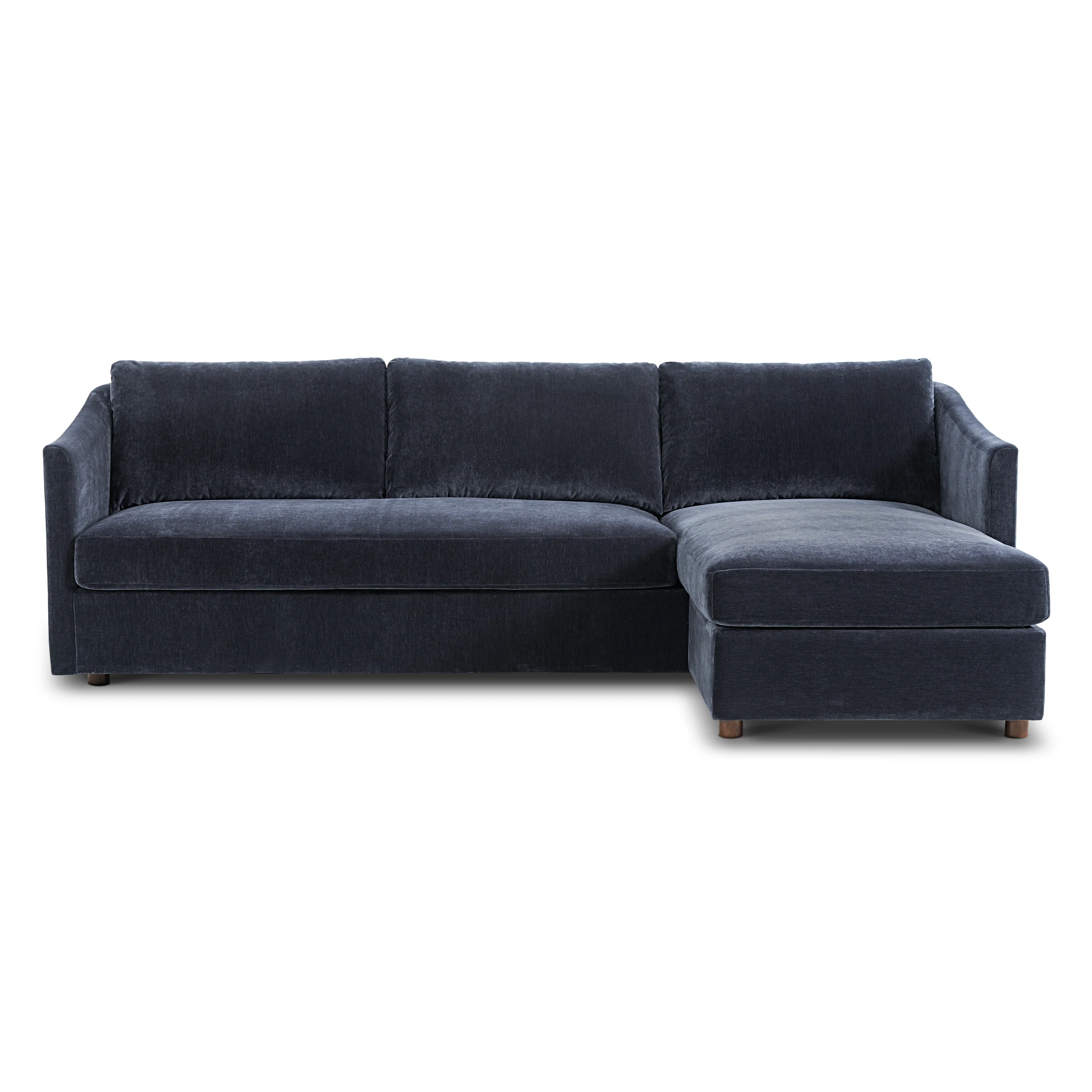 Nervan Reversible Chaise Sectional (105.5") - Mystic Blue - Image 5