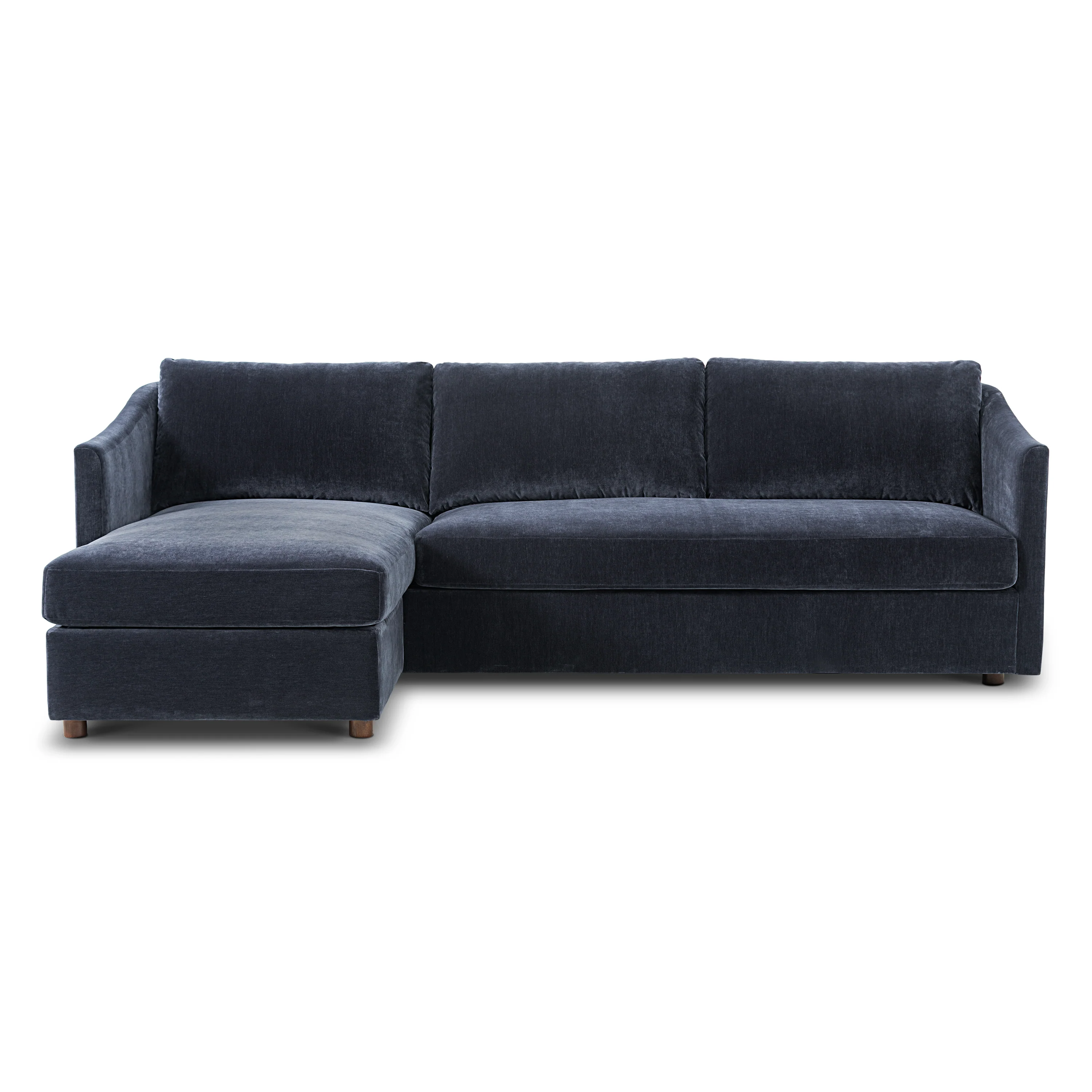 Nervan Reversible Chaise Sectional (105.5") - Mystic Blue - Image 6