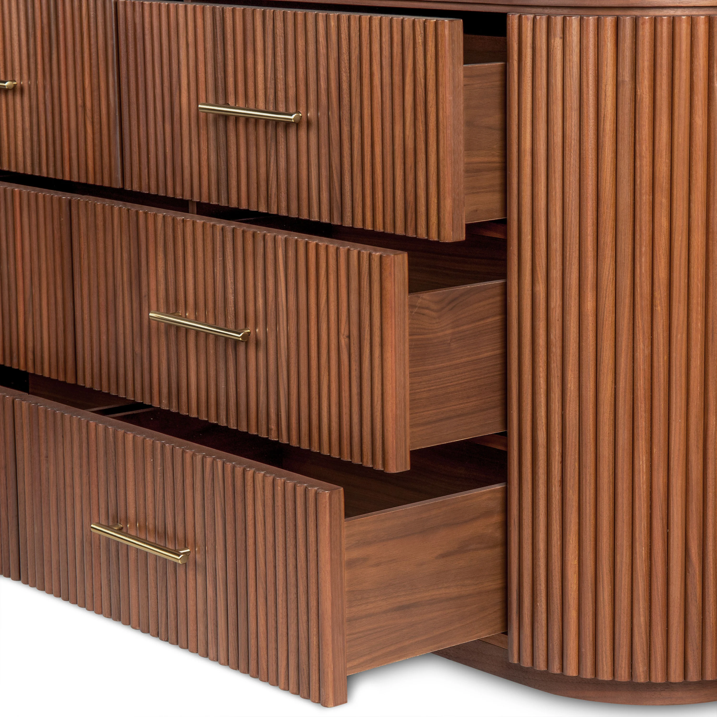 Noir 6 Drawer Dresser | Walnut - Image 14