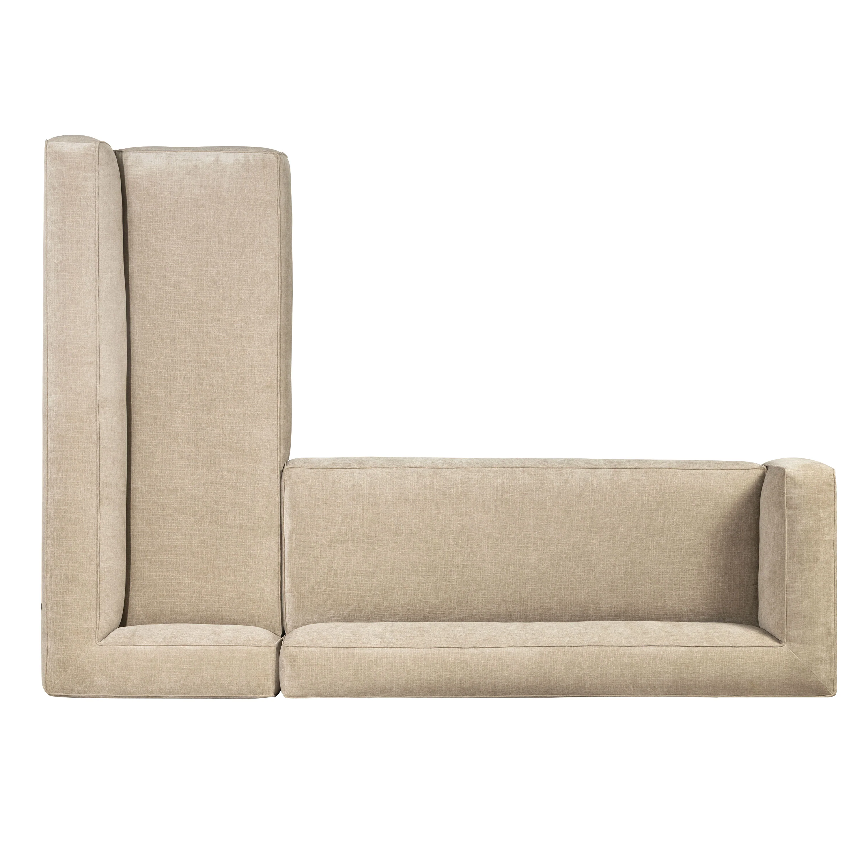 Piazza 124.5" L-Shaped Sectional | Canvas Brown - Image 10