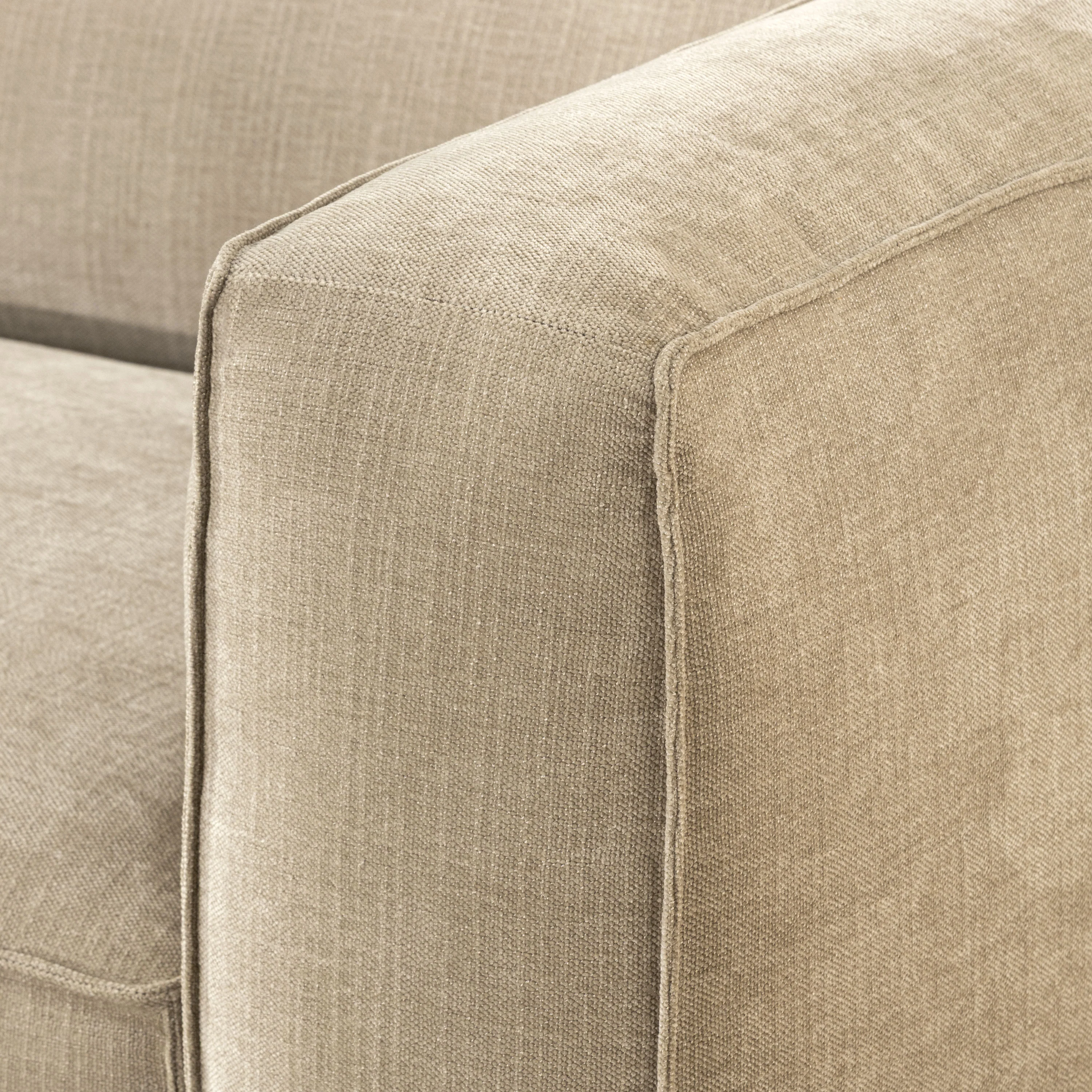 Piazza 124.5" L-Shaped Sectional | Canvas Brown - Image 14