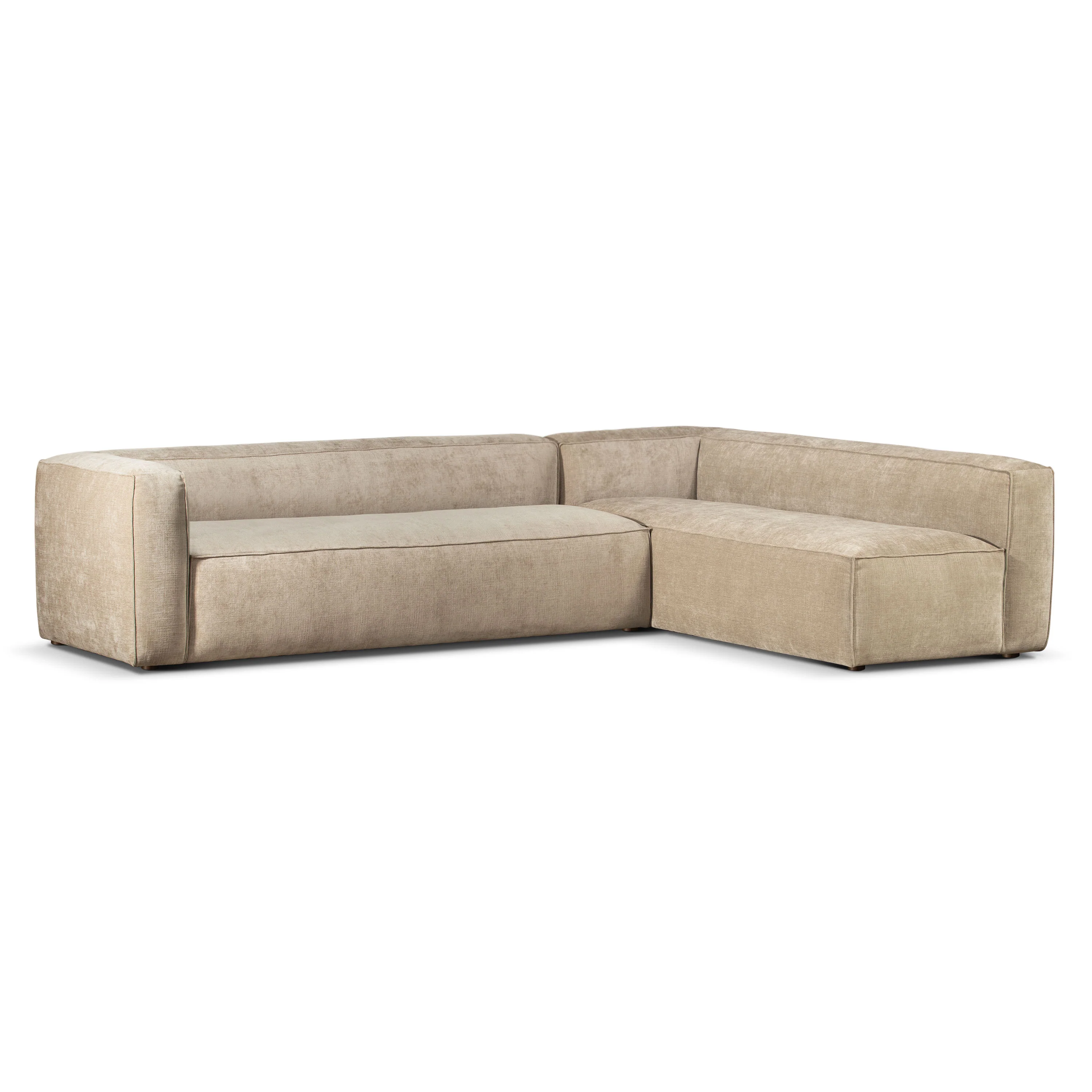 Piazza 124.5" L-Shaped Sectional | Canvas Brown - Image 4