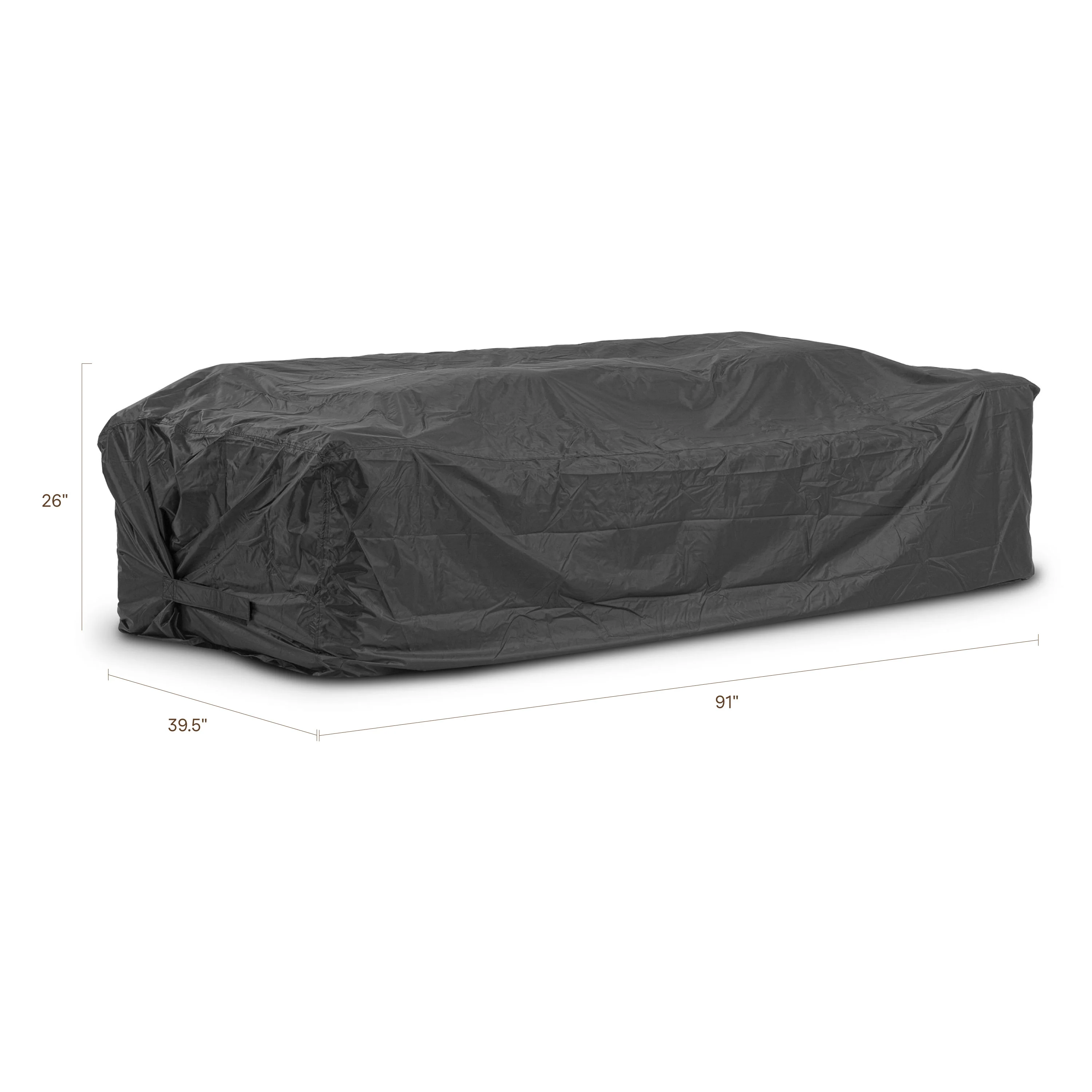 Puglia 85.5" Sofa - Protective Cover | Black - Image 10