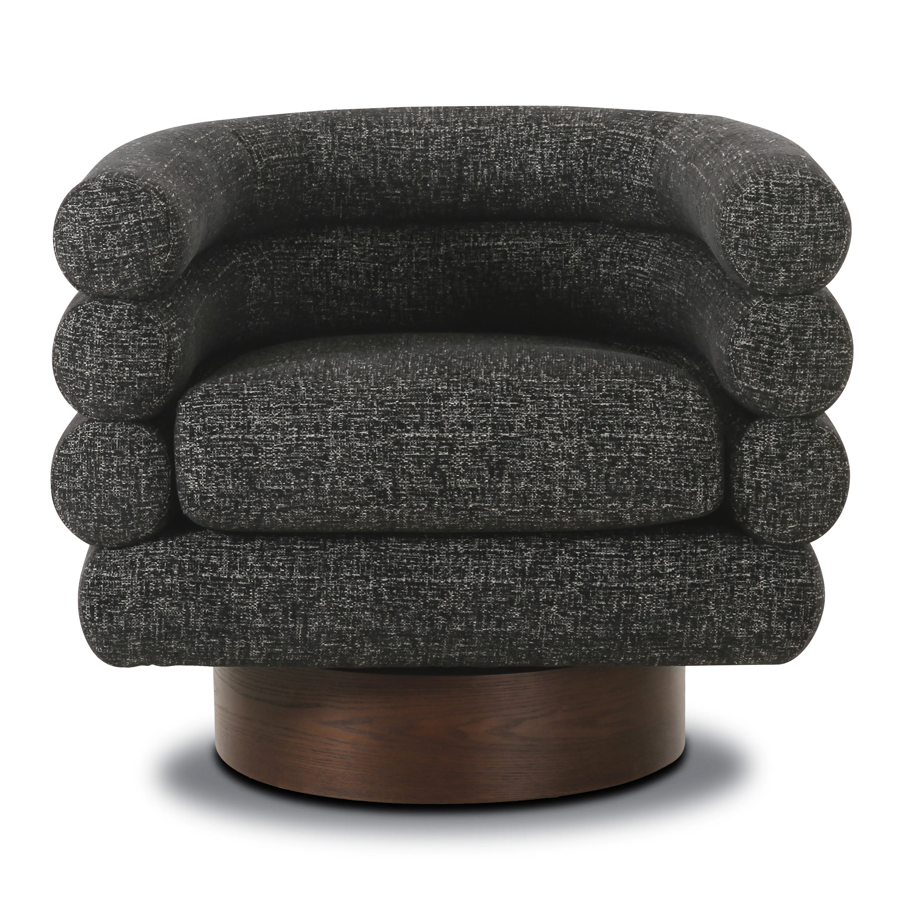 Rome Swivel Lounge Chair | Ebony Black - Image 3