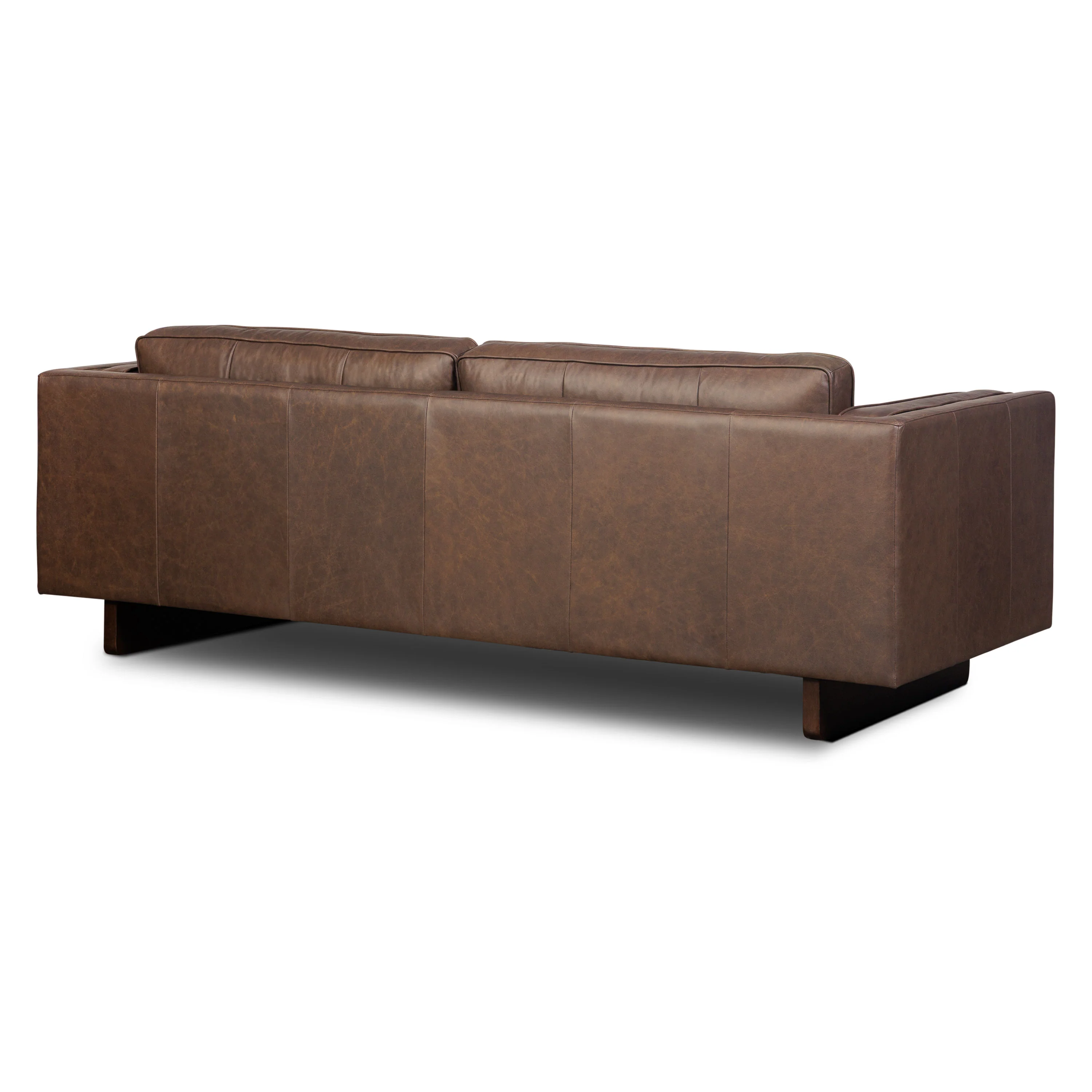 Salo 99" Leather Sofa | Bridle Brown - Image 5