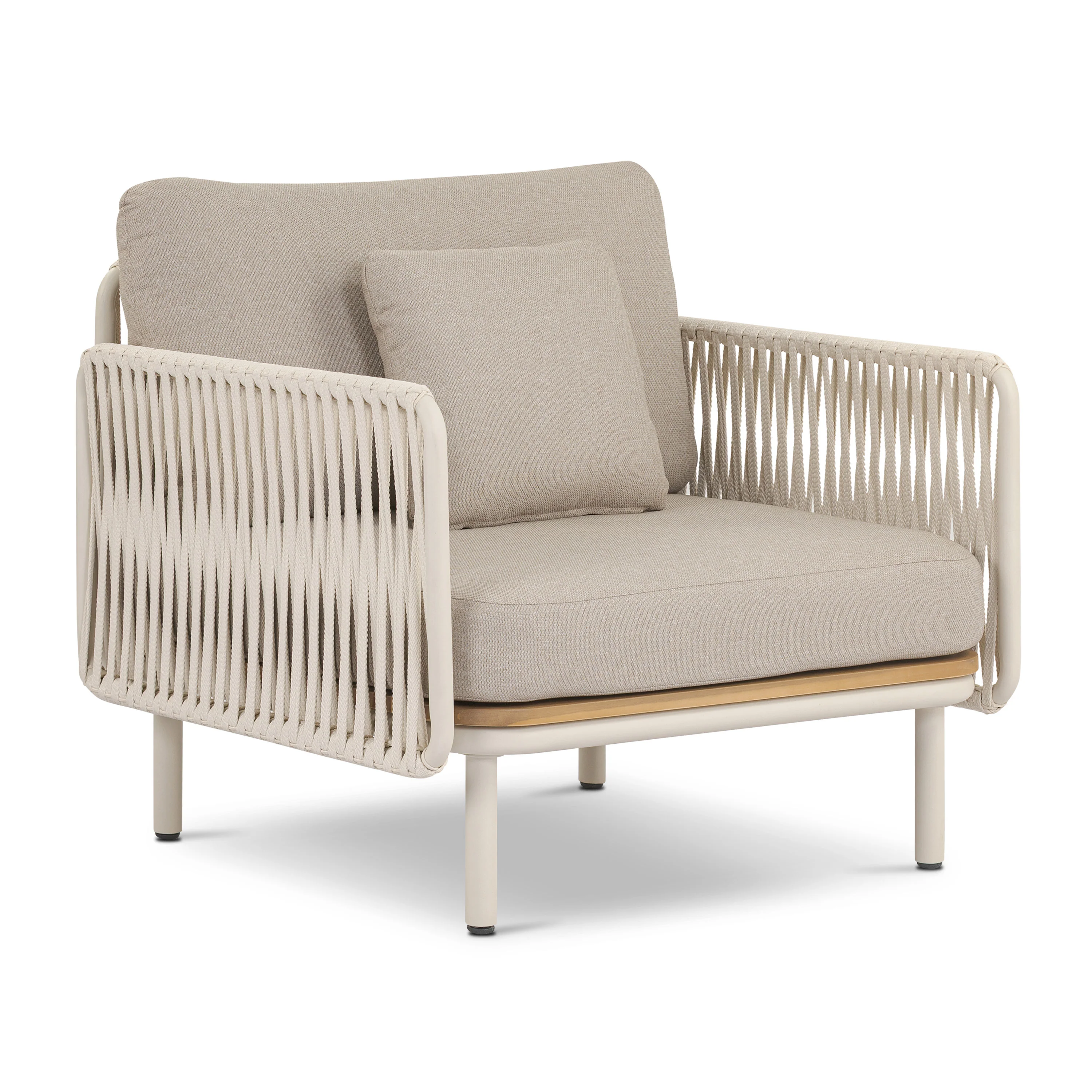 Salvora Outdoor Lounge Chair | Stone - Image 4