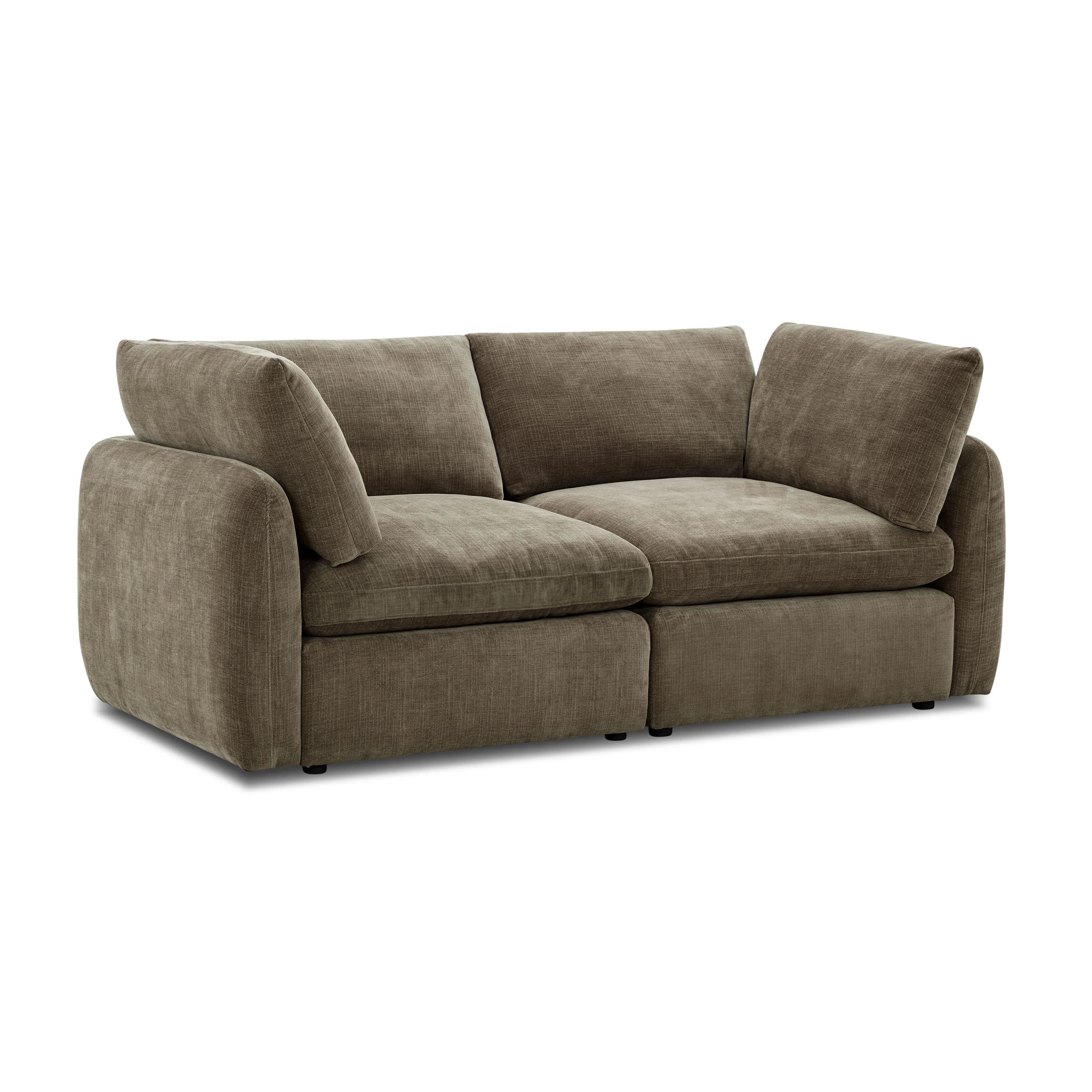 Tonga Modular 2-Piece Apartment Sofa | Clove Brown - Image 3