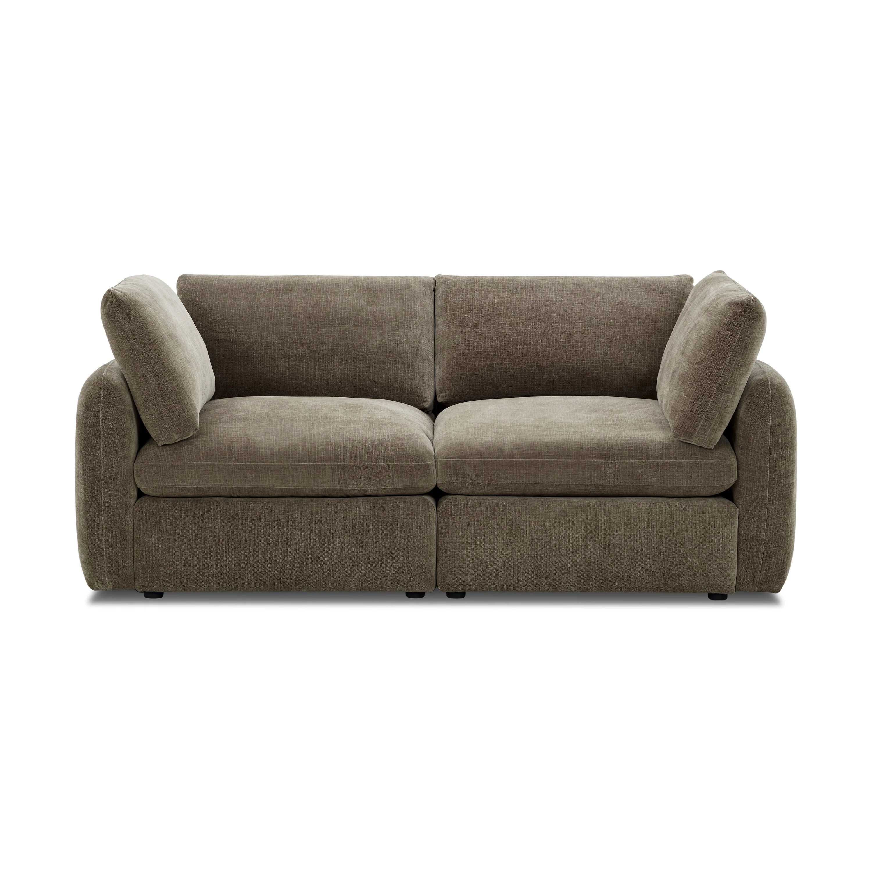 Tonga Modular 2-Piece Apartment Sofa | Clove Brown - Image 4