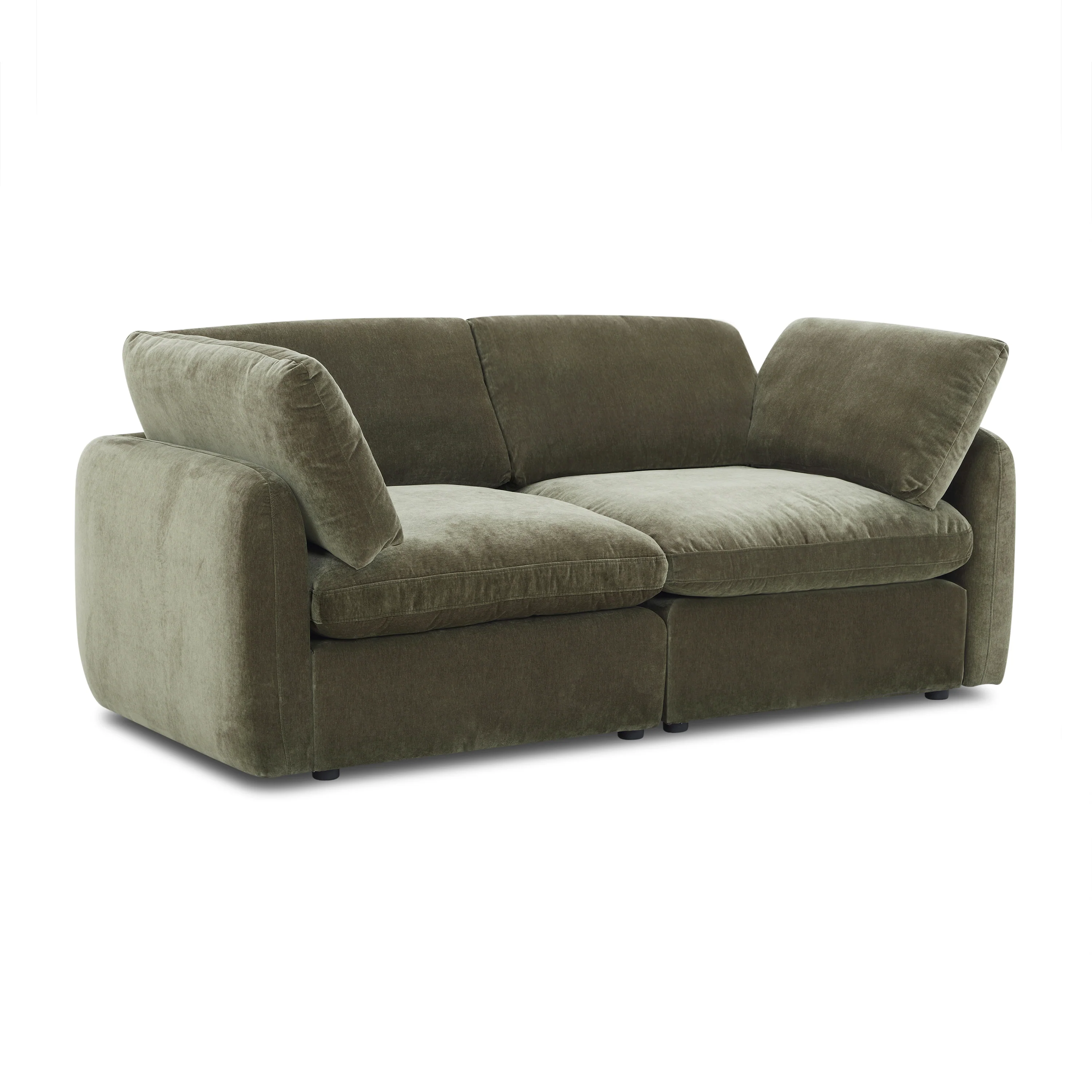 Tonga Modular 2-Piece Apartment Sofa | Lume Green - Image 4