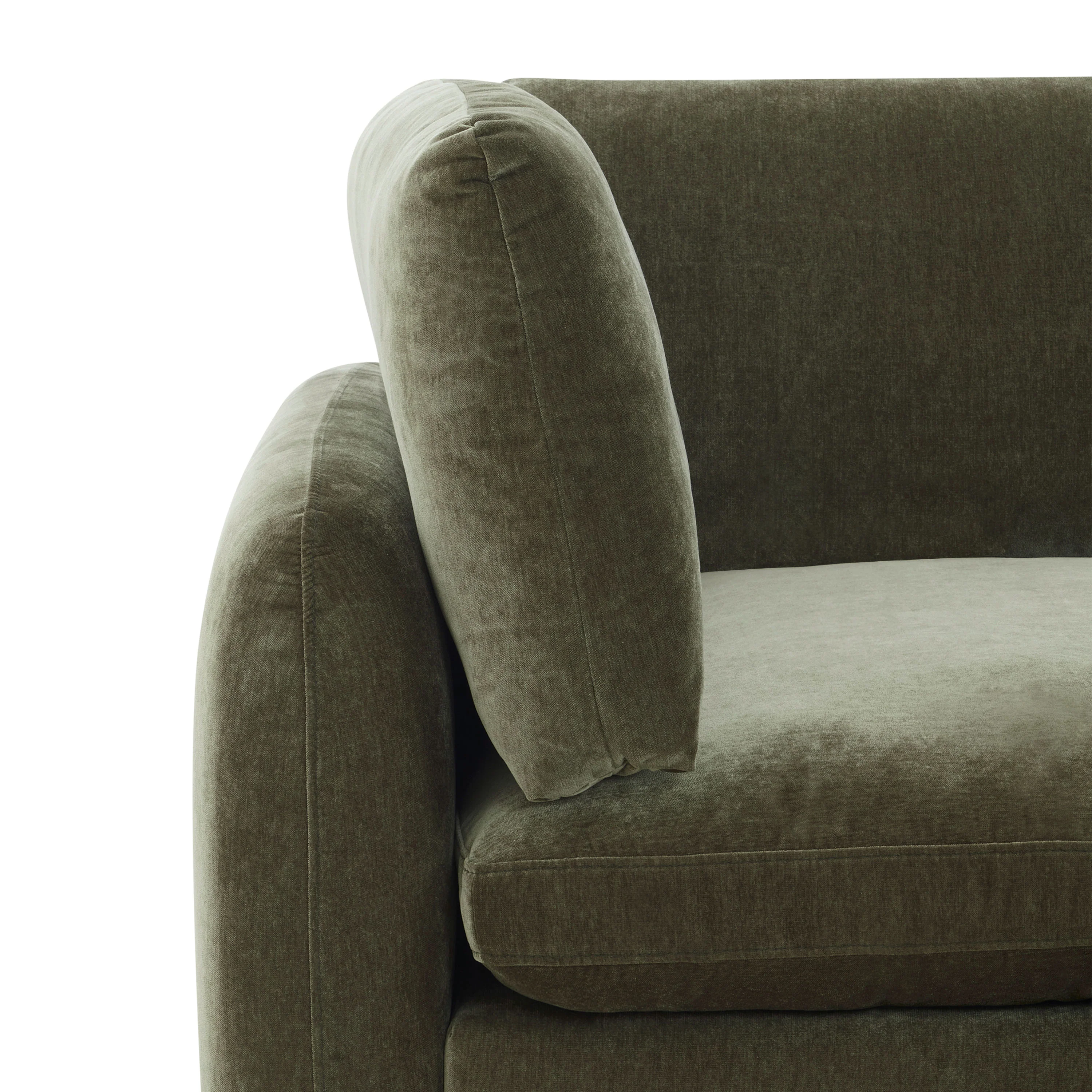 Tonga Modular 3-Piece L-Shaped Sectional with Reversible Ottoman | Lume Green - Image 9