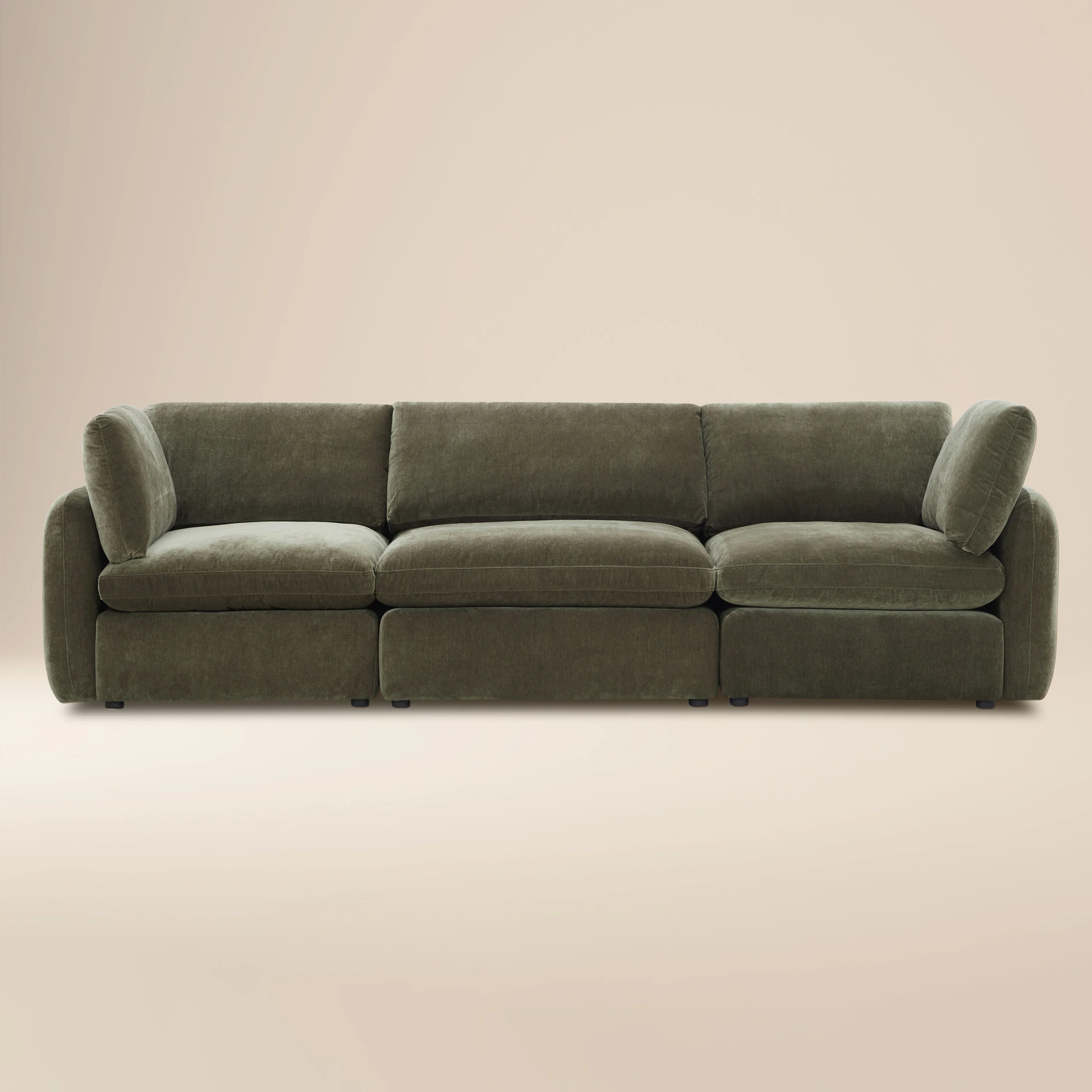 Tonga Modular 3-Piece Sofa | Lume Green