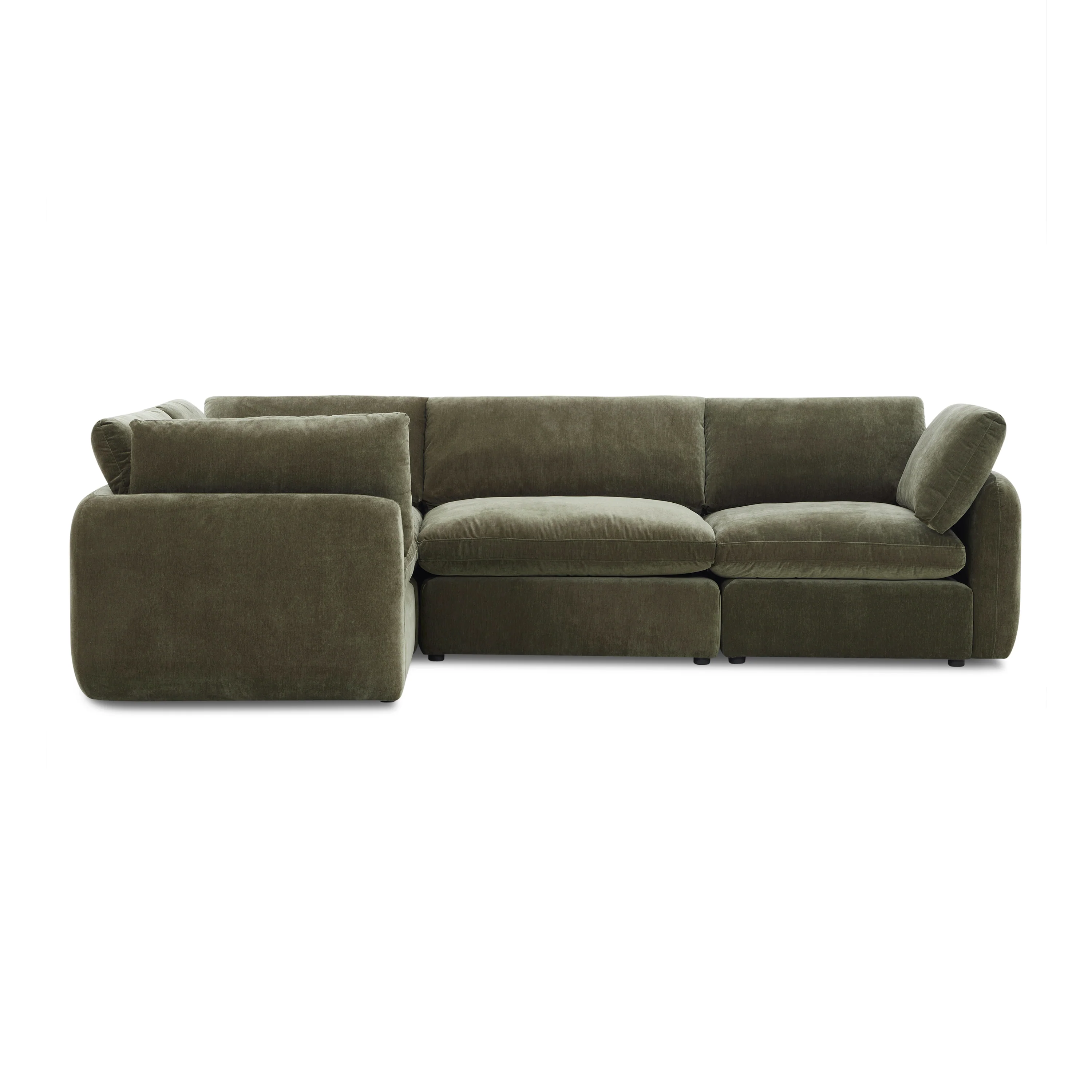 Tonga Modular 4-Piece L-Shaped Sectional | Lume Green - Image 4