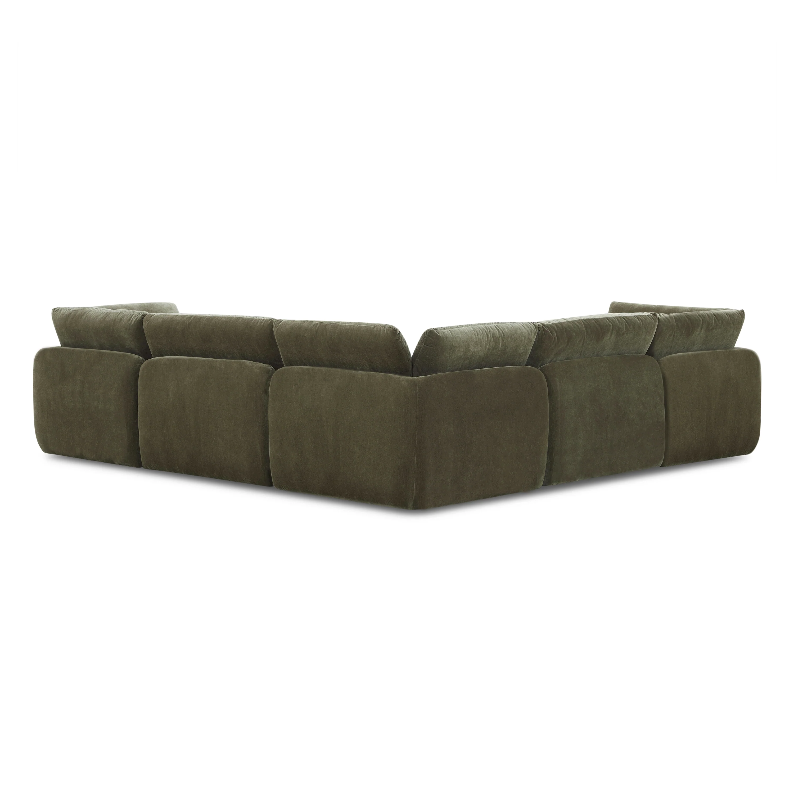 Tonga Modular 5-Piece L-Shaped Corner Sectional | Lume Green - Image 6
