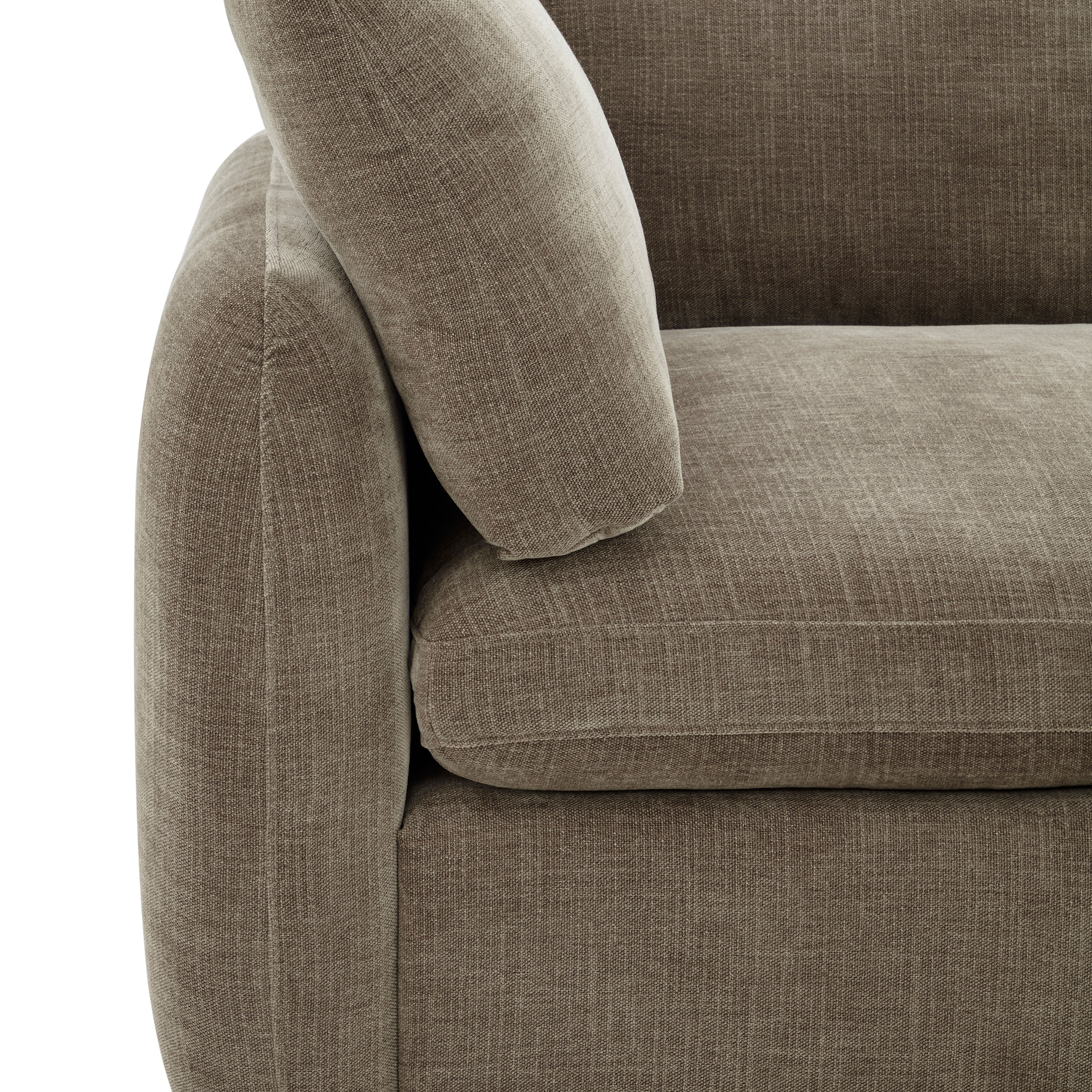 Tonga Modular 7-Piece L-Shaped Sectional with Chaise | Clove Brown - Image 8