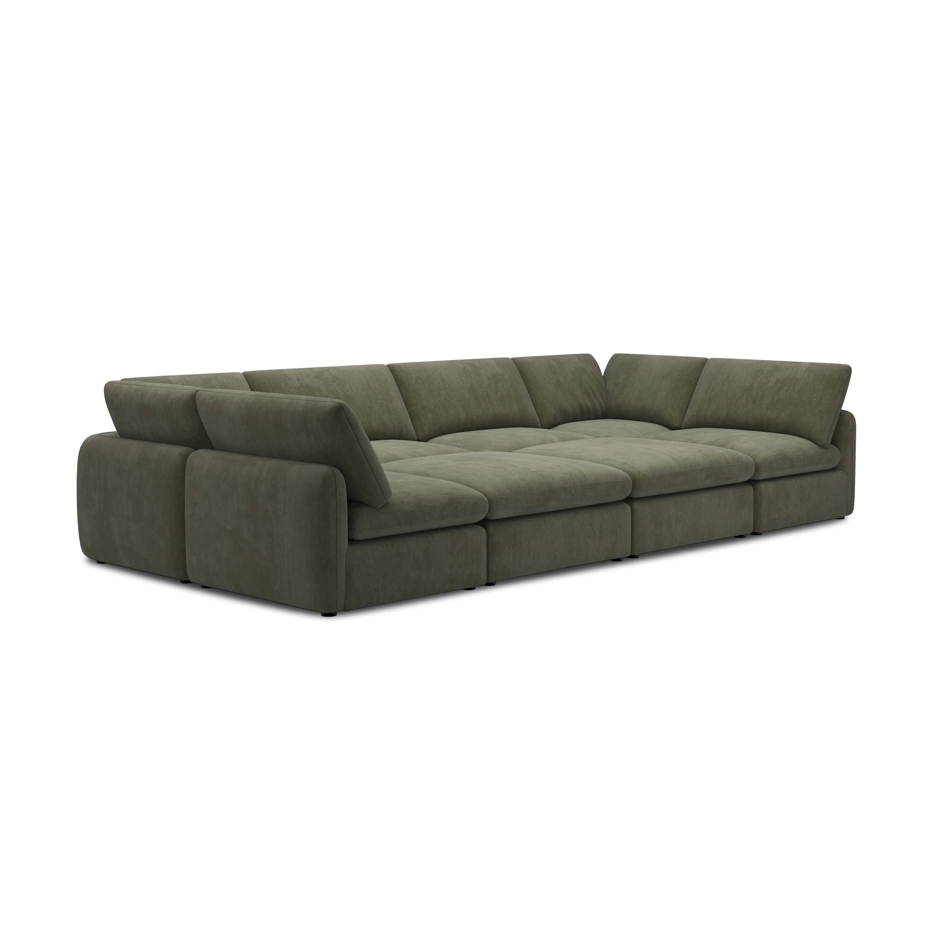 Tonga Modular 8-Piece Pit Lounge Sectional | Lume Green - Image 4