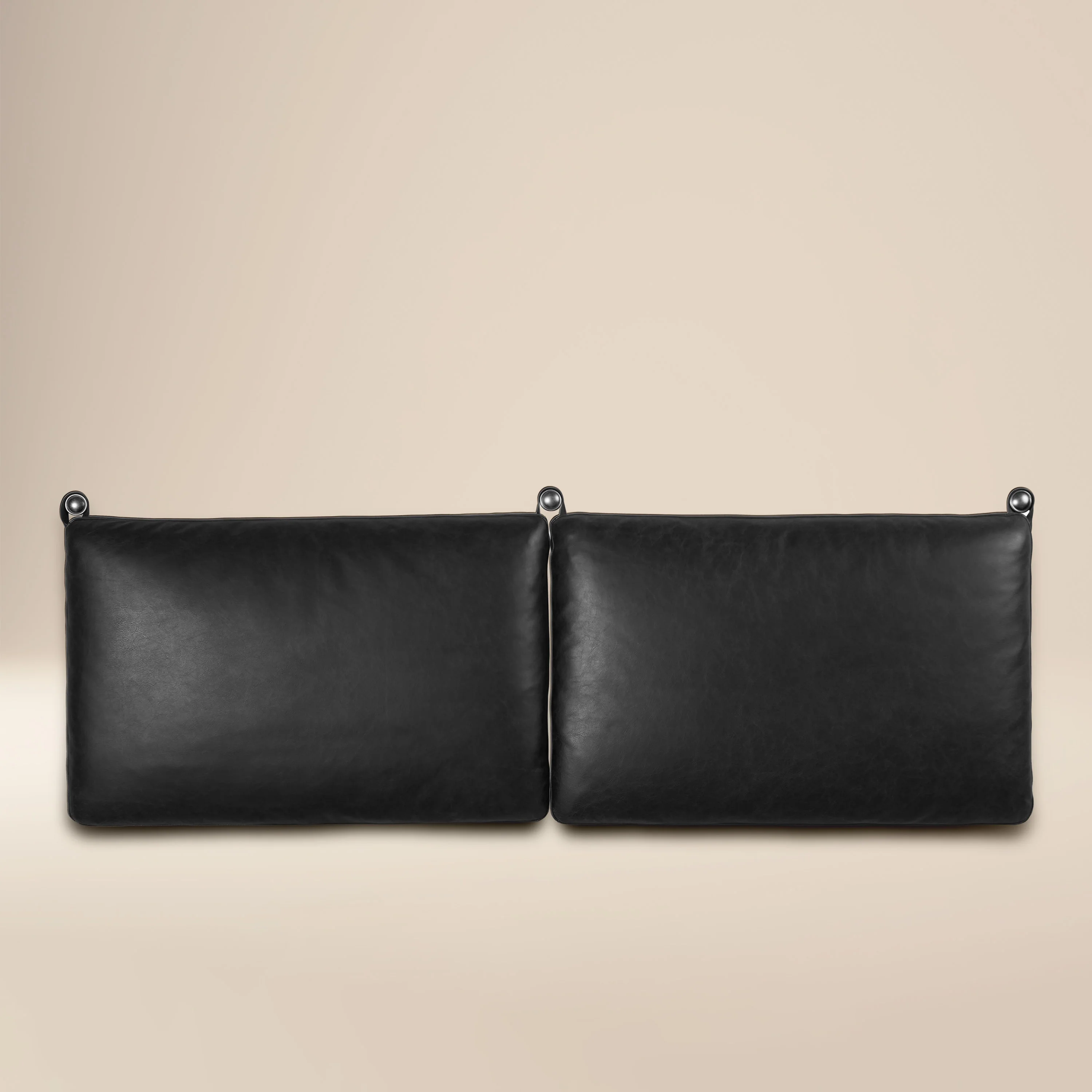 Truro Bed Headboard Cushion Set | Onyx Black | Queen
