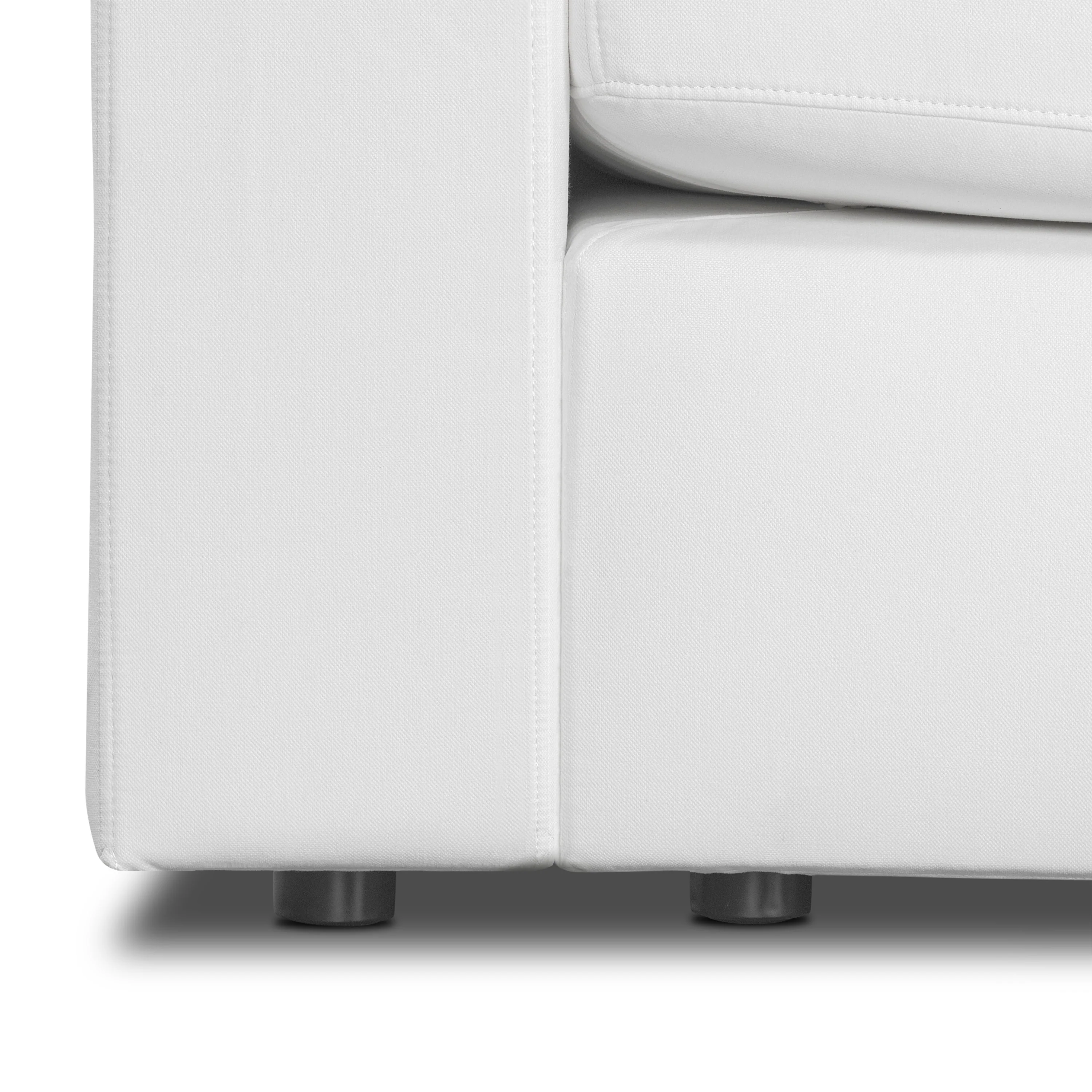 Vari Modular Slipcovered 3-Piece Sofa (126") | Cotton White - Image 17