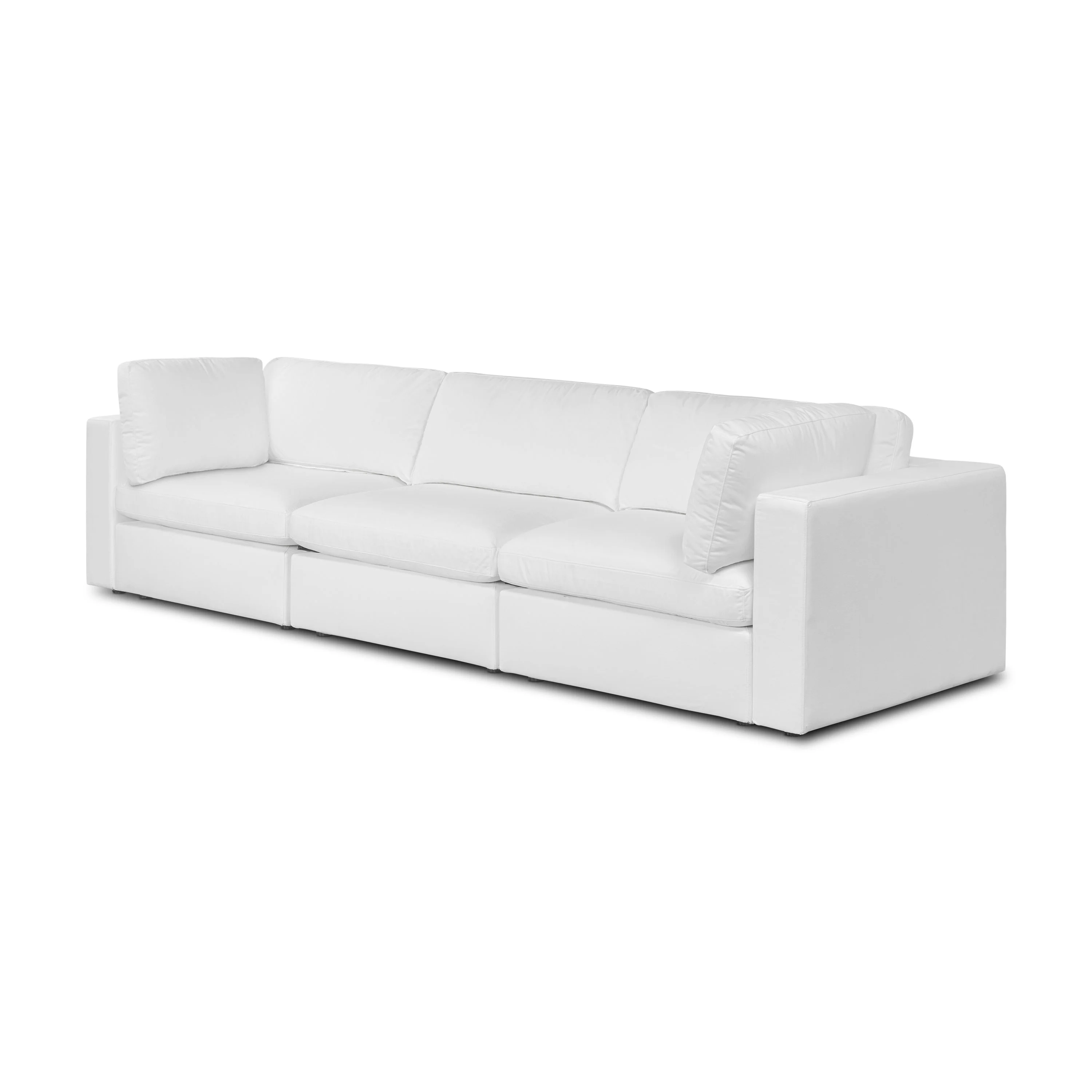 Vari Modular Slipcovered 3-Piece Sofa (126") | Cotton White - Image 6