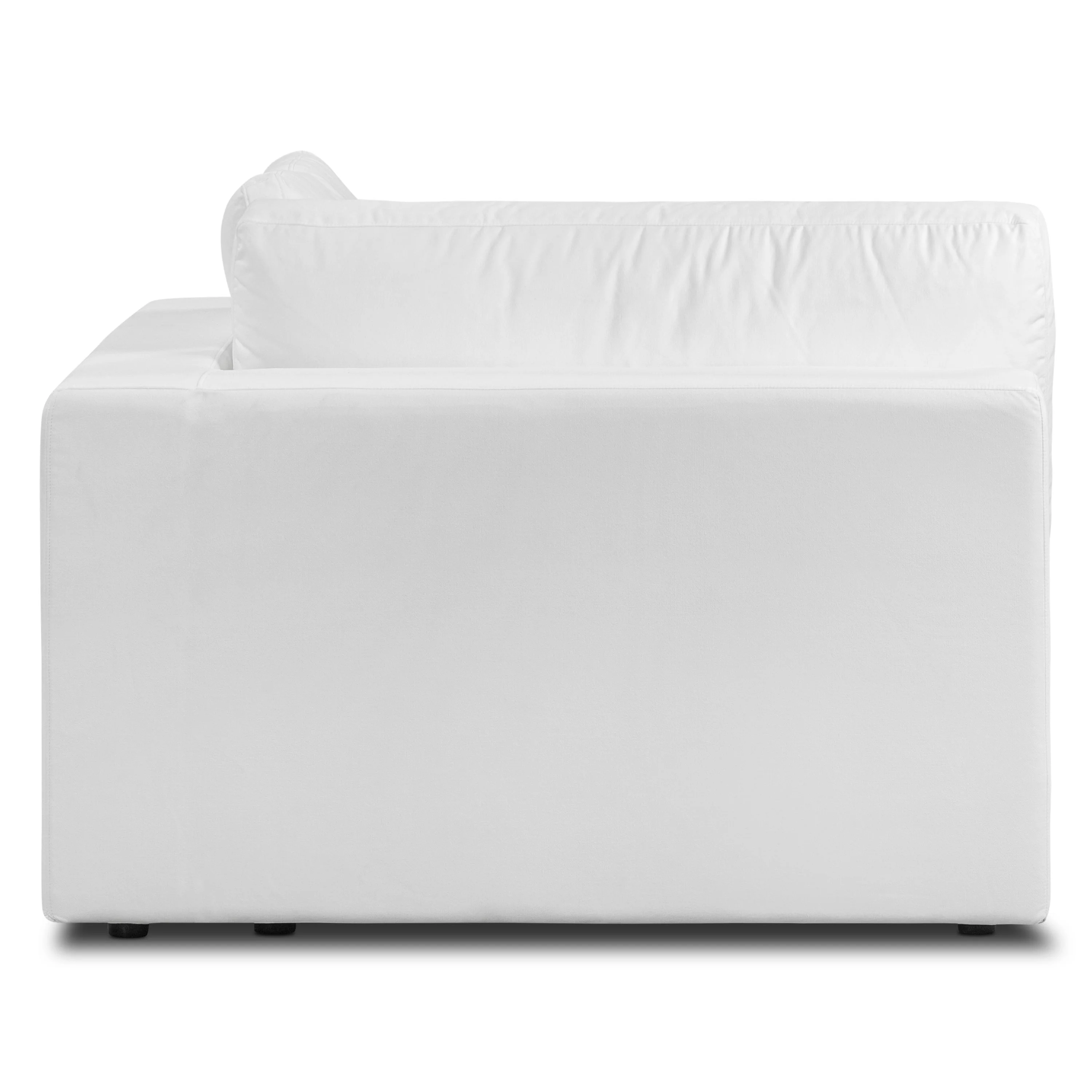 Vari Modular Slipcovered Right Arm Facing Corner + Arm Cushion (44") | Cotton White - Image 12