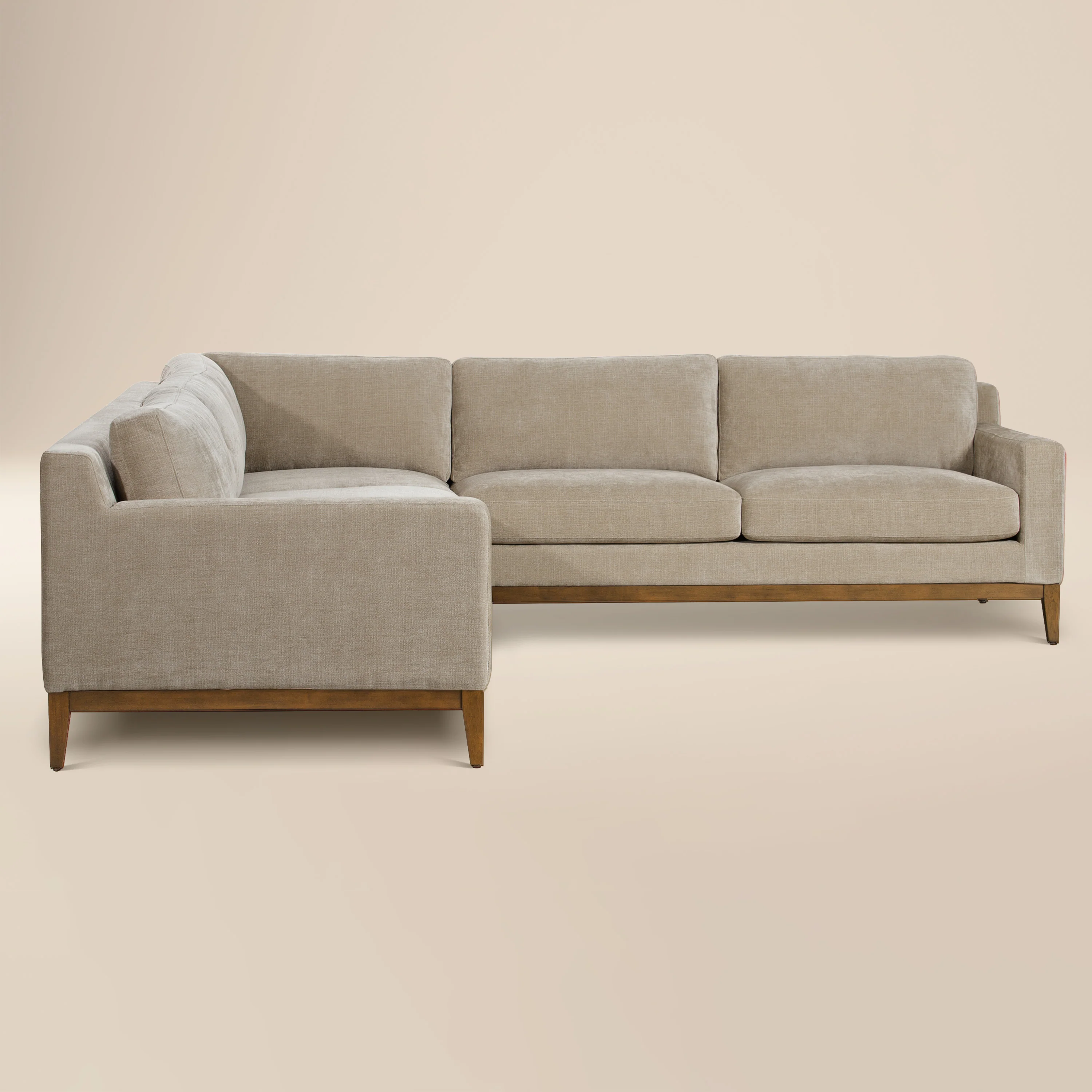 Zyon 116" Corner Sectional | Canvas Brown