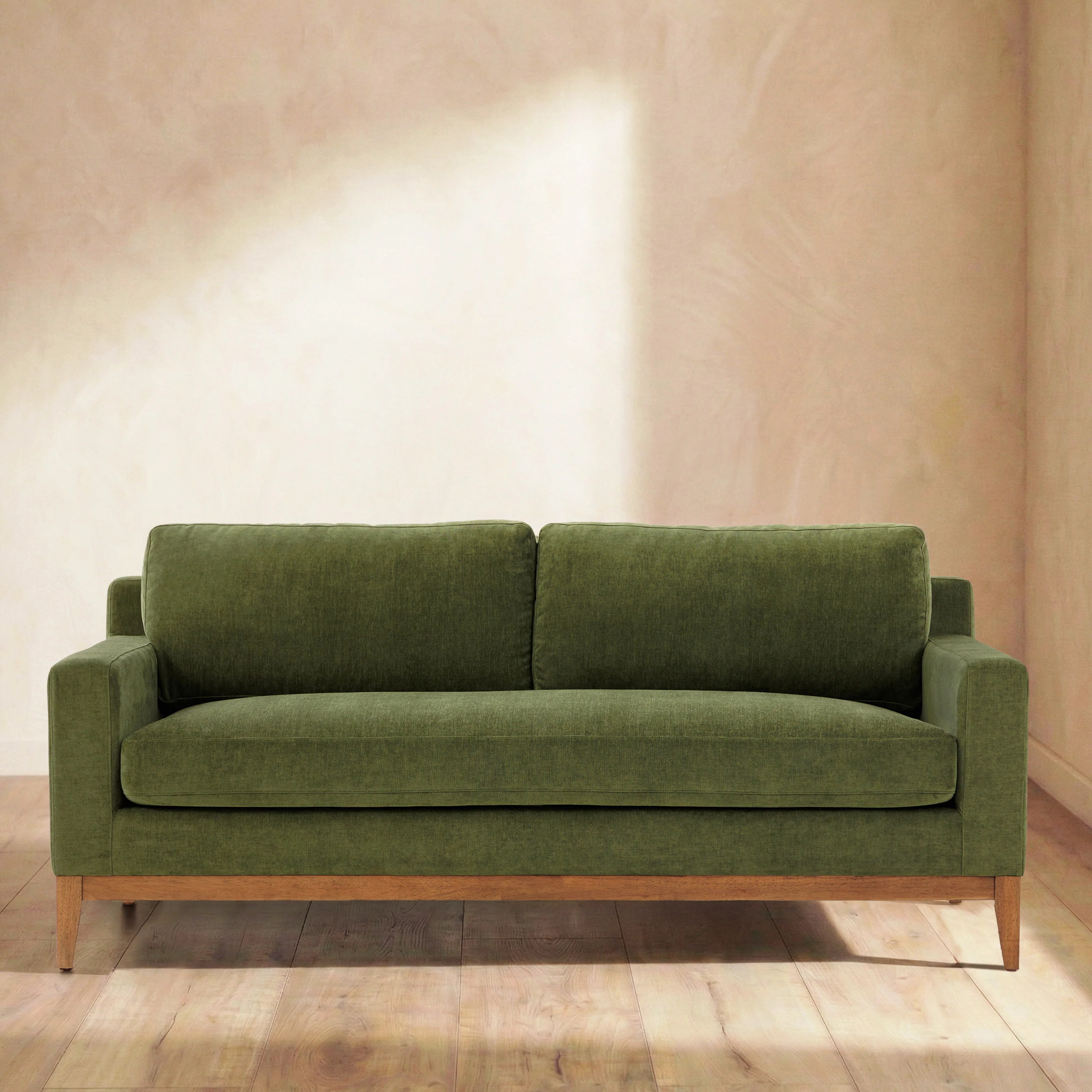 Zyon 75" Apartment Sofa | Distressed Green - Image 3