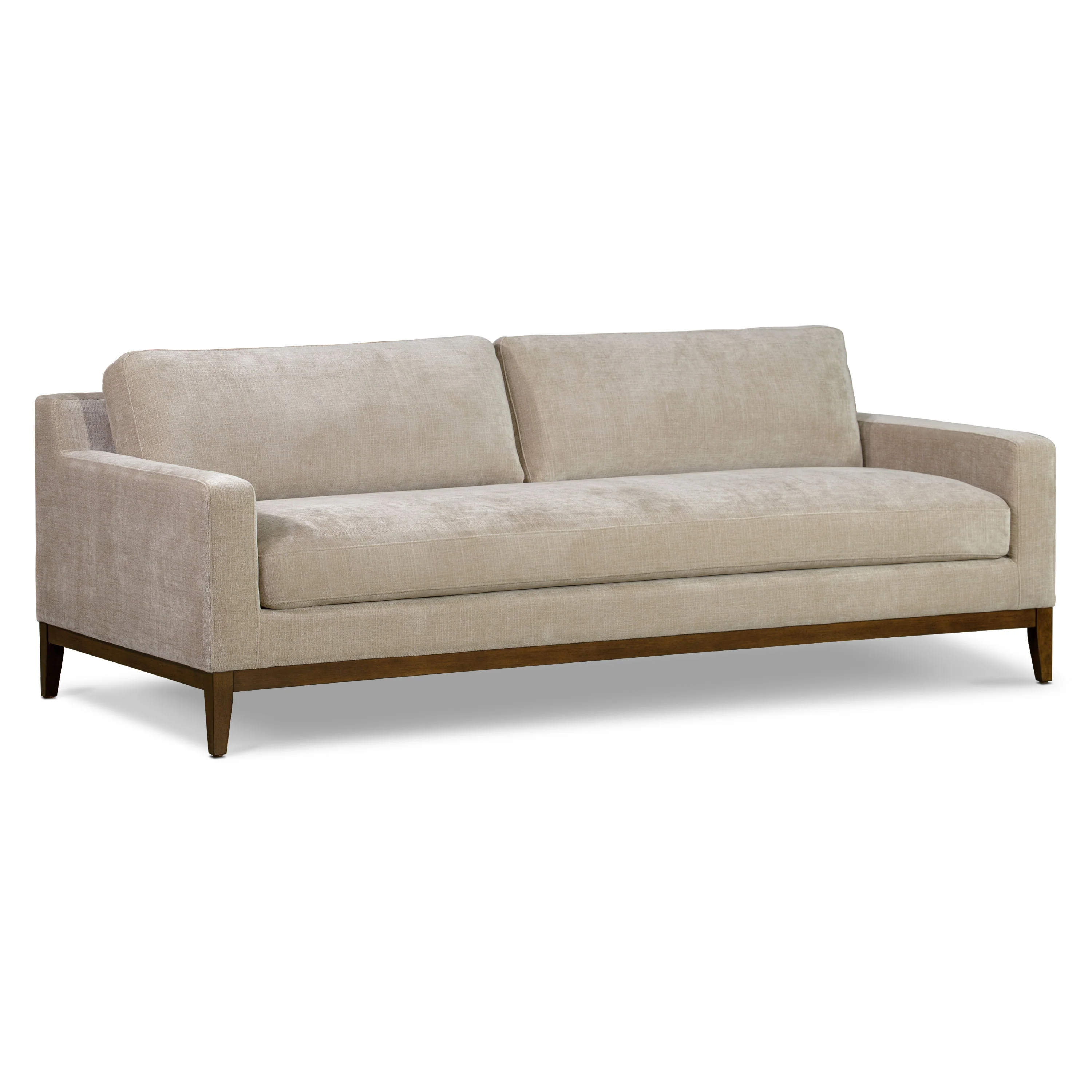 Zyon 90" Fabric Sofa | Canvas Brown - Image 2
