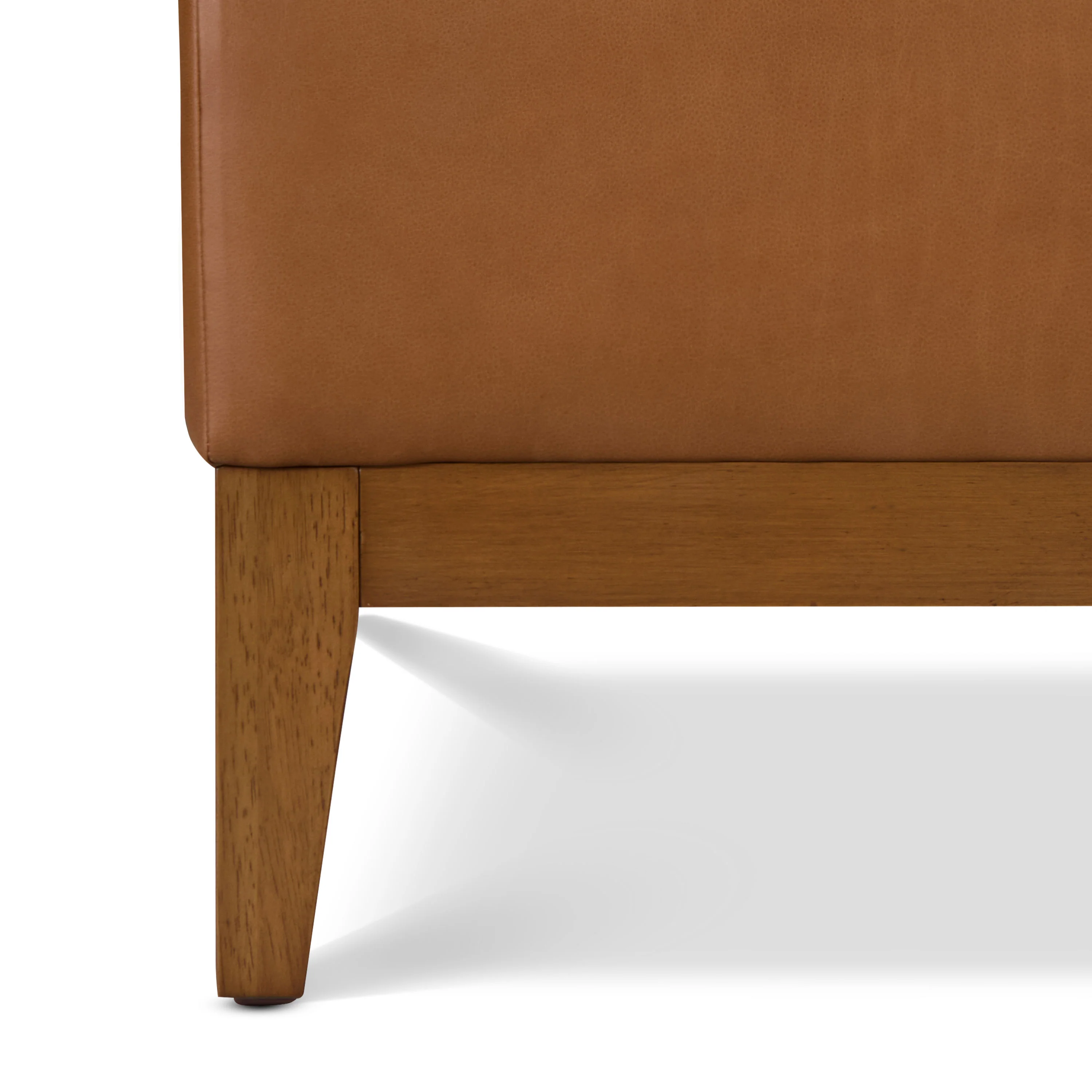 Zyon Leather Storage Ottoman (35") | Saddle Tan - Image 12