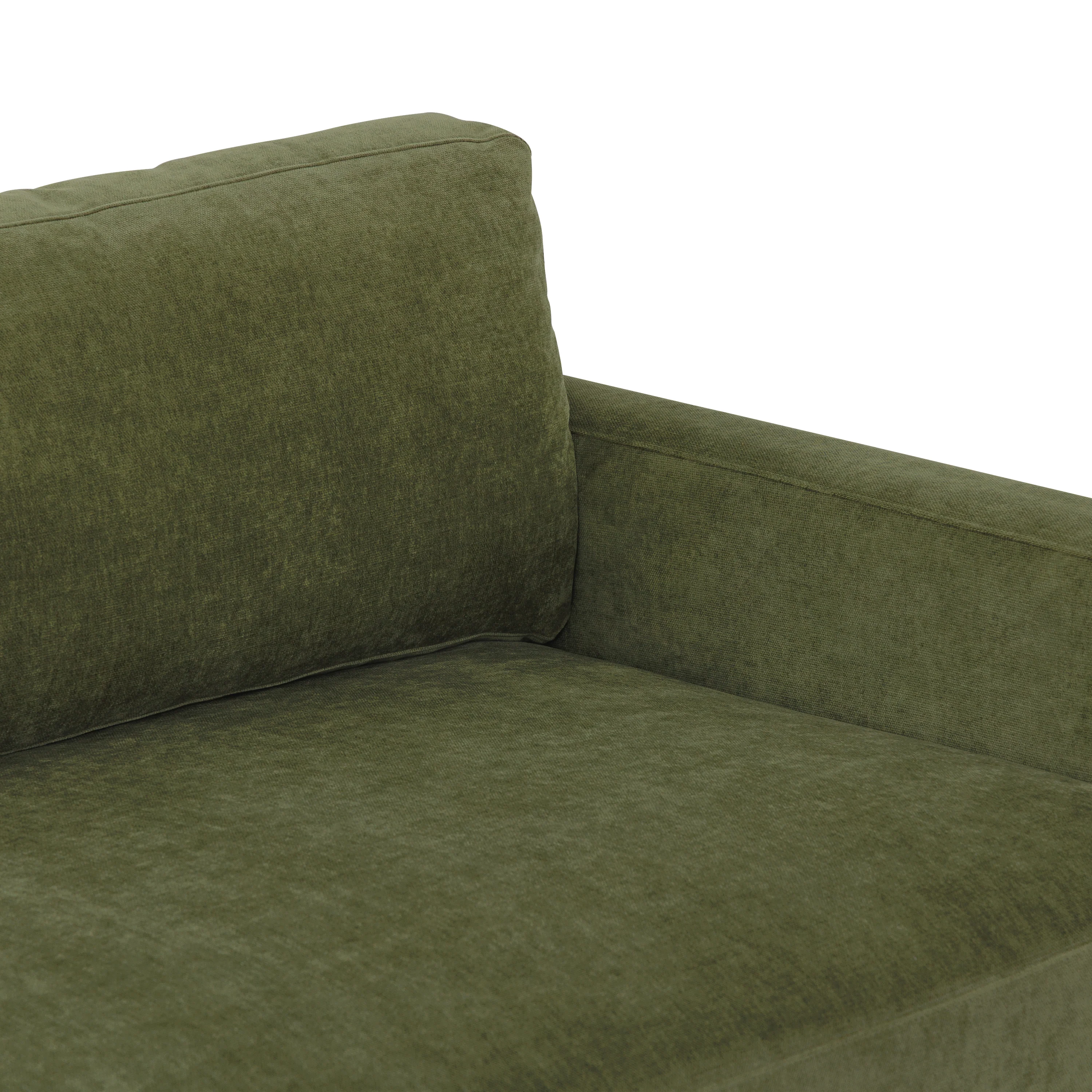 Zyon Left-Facing Bumper Chaise Sectional | Distressed Green - Image 15