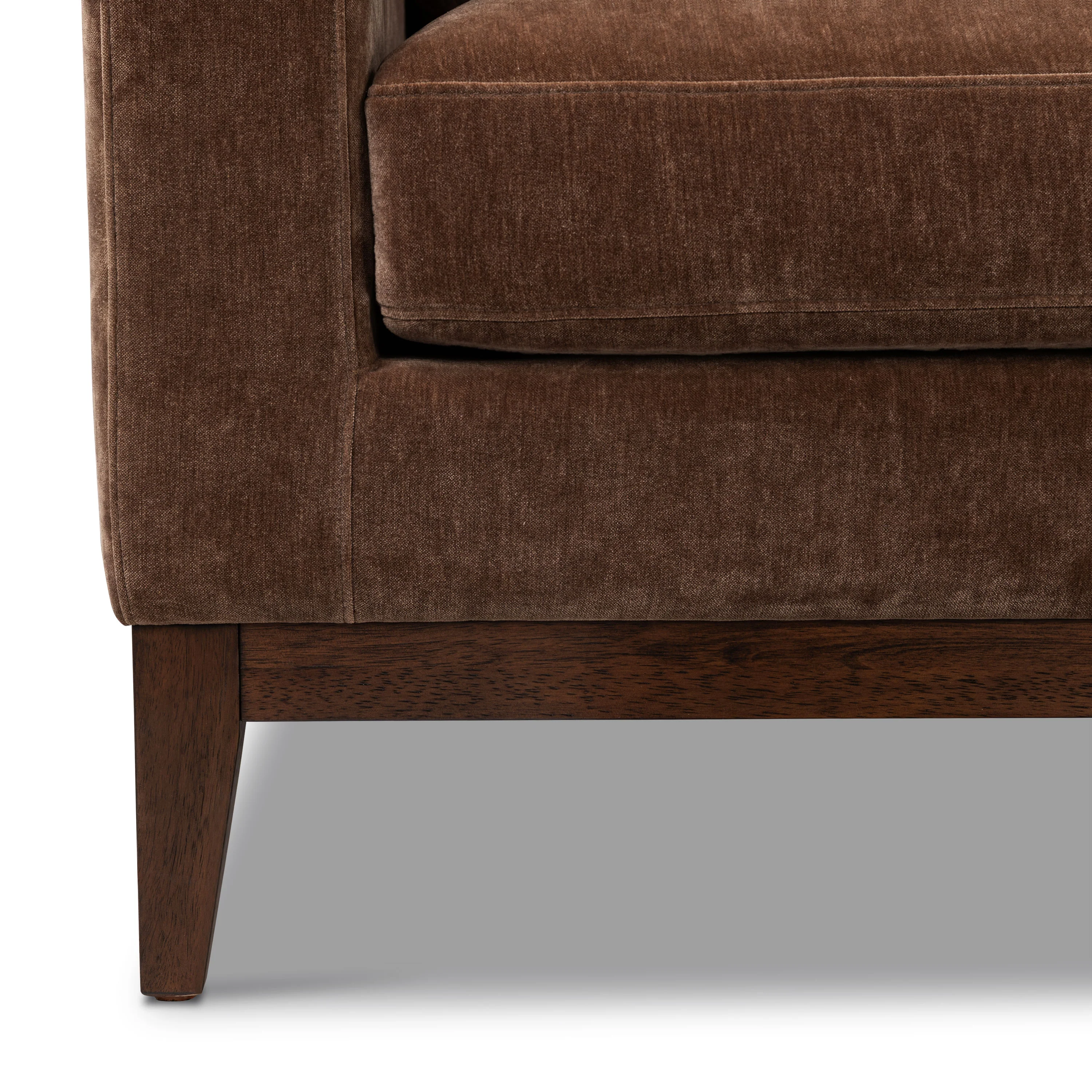 Zyon Velvet Sofa | Bronzer Brown - Image 14