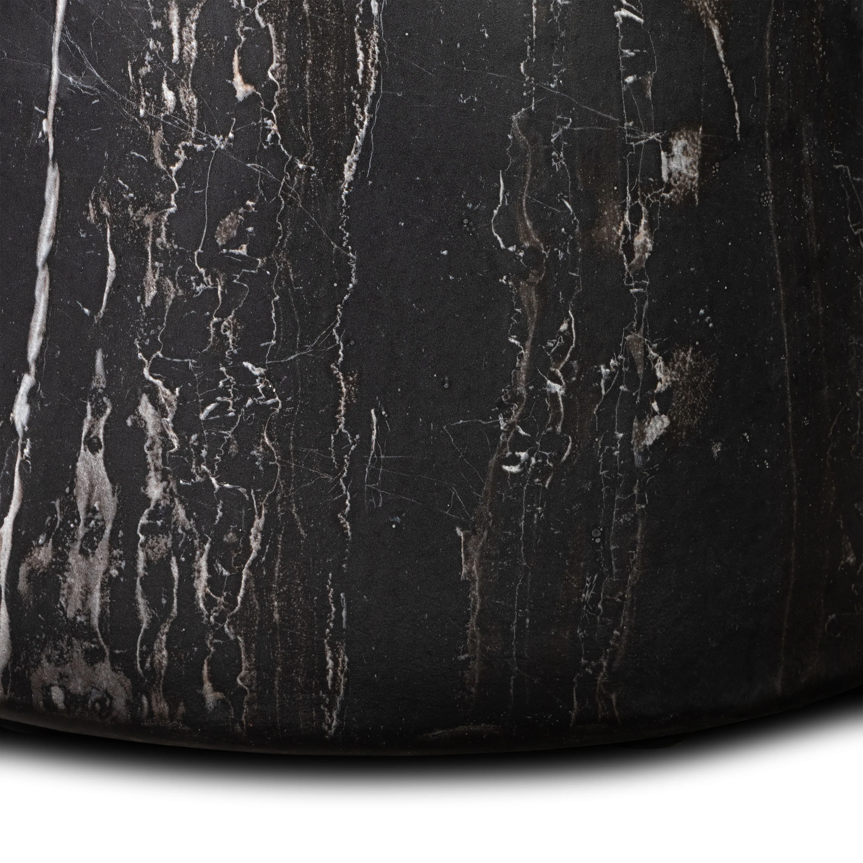 Zyra 18" Side Table | Black Marble - Image 9
